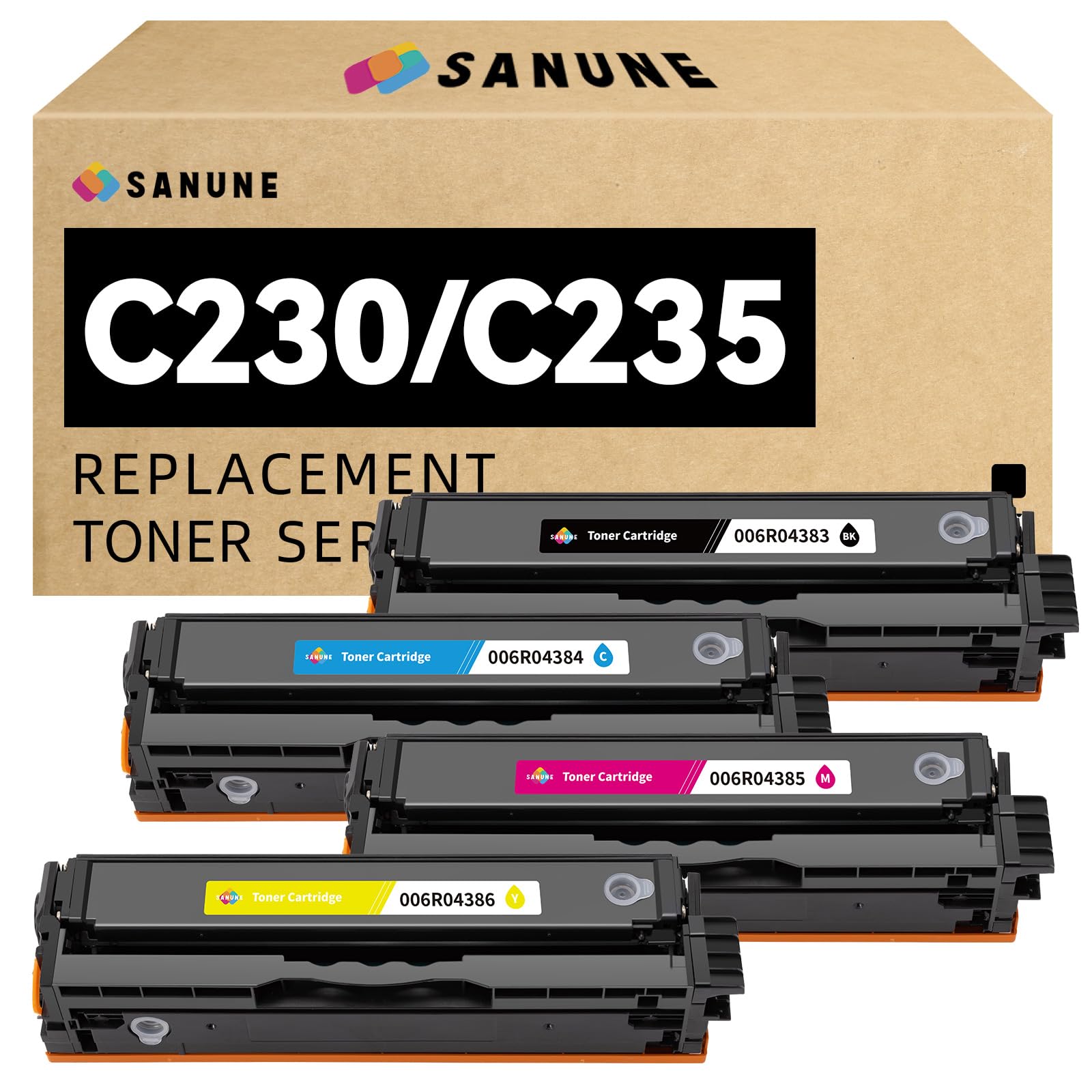 C230 C235 Toner Cartridge with Chip Replacement for Xerox C230 C235