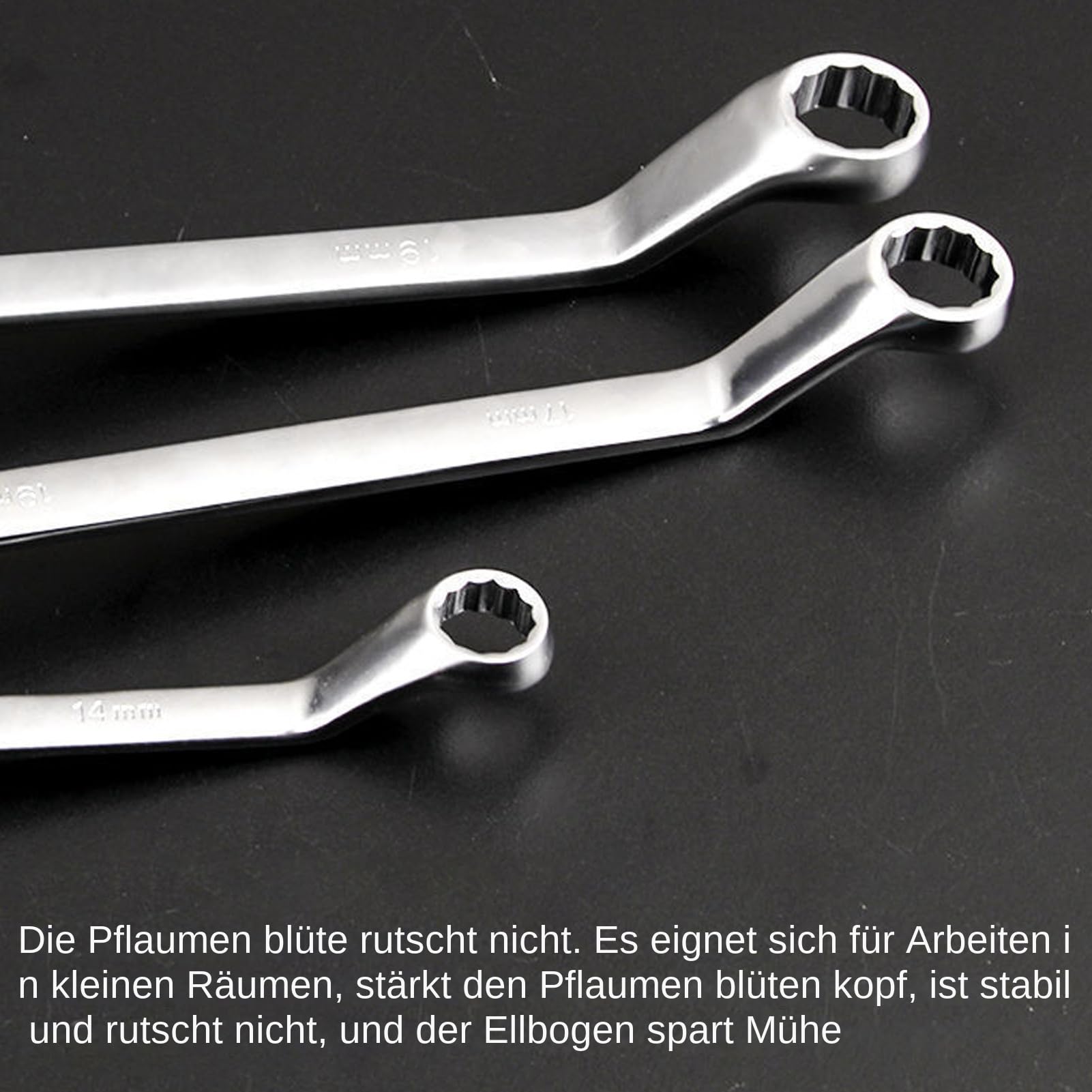 Zestaw Kluczy Nasadowych 10 Sztuk w Walizce Klucz Płaski z Głowicą Obrotową | Stal Chromowo-Wanadowa Narzędzia Dla Mechaników Do Konserwacji Rowerów i Sprzętu Rolniczego