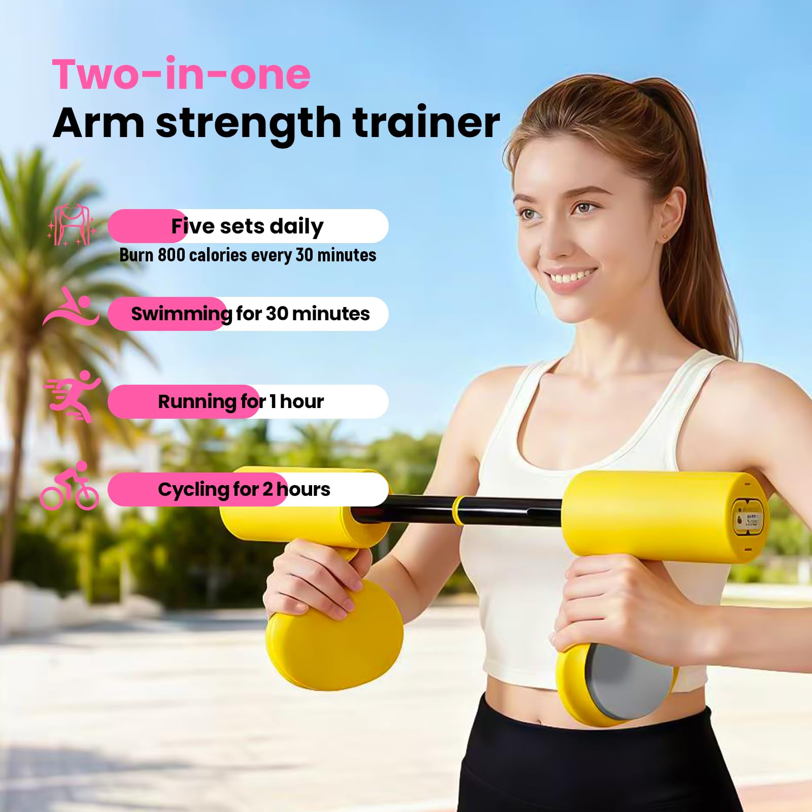 auvstar Beckenbodentrainer Donna Attrezzo, Attrezzo Interno Coscia e Allenamento Delle Braccia (25-30 libbre), Adatto per uso Domestico, in Ufficio e in Viaggio Attrezzatura per il Fitness