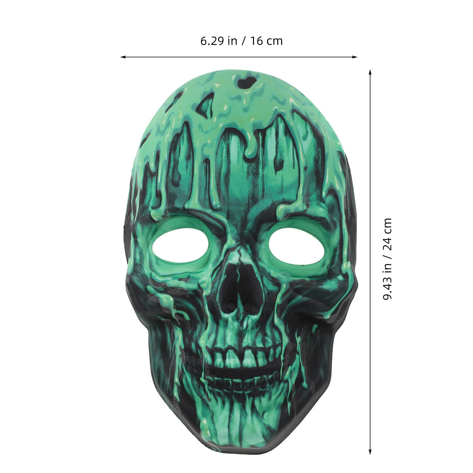 Healvian 5 Piezas Máscara de Calavera Luminosa de Esqueleto para Adultos,
