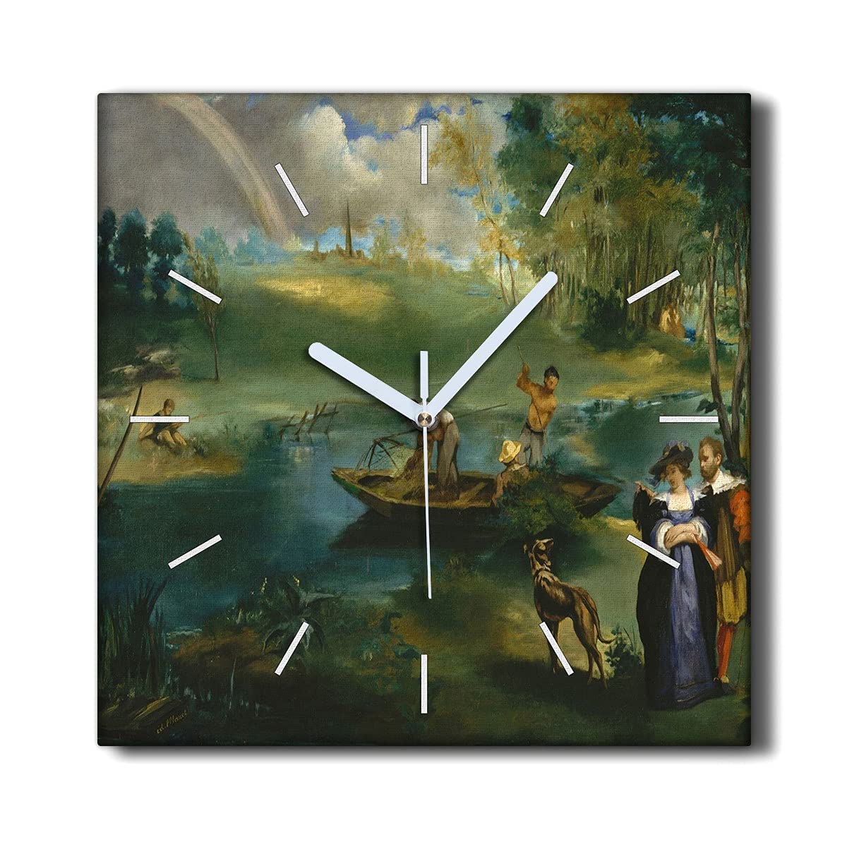 Horloge Murale sans tic-tac 30x30 cm pour retrouver le calme au salon