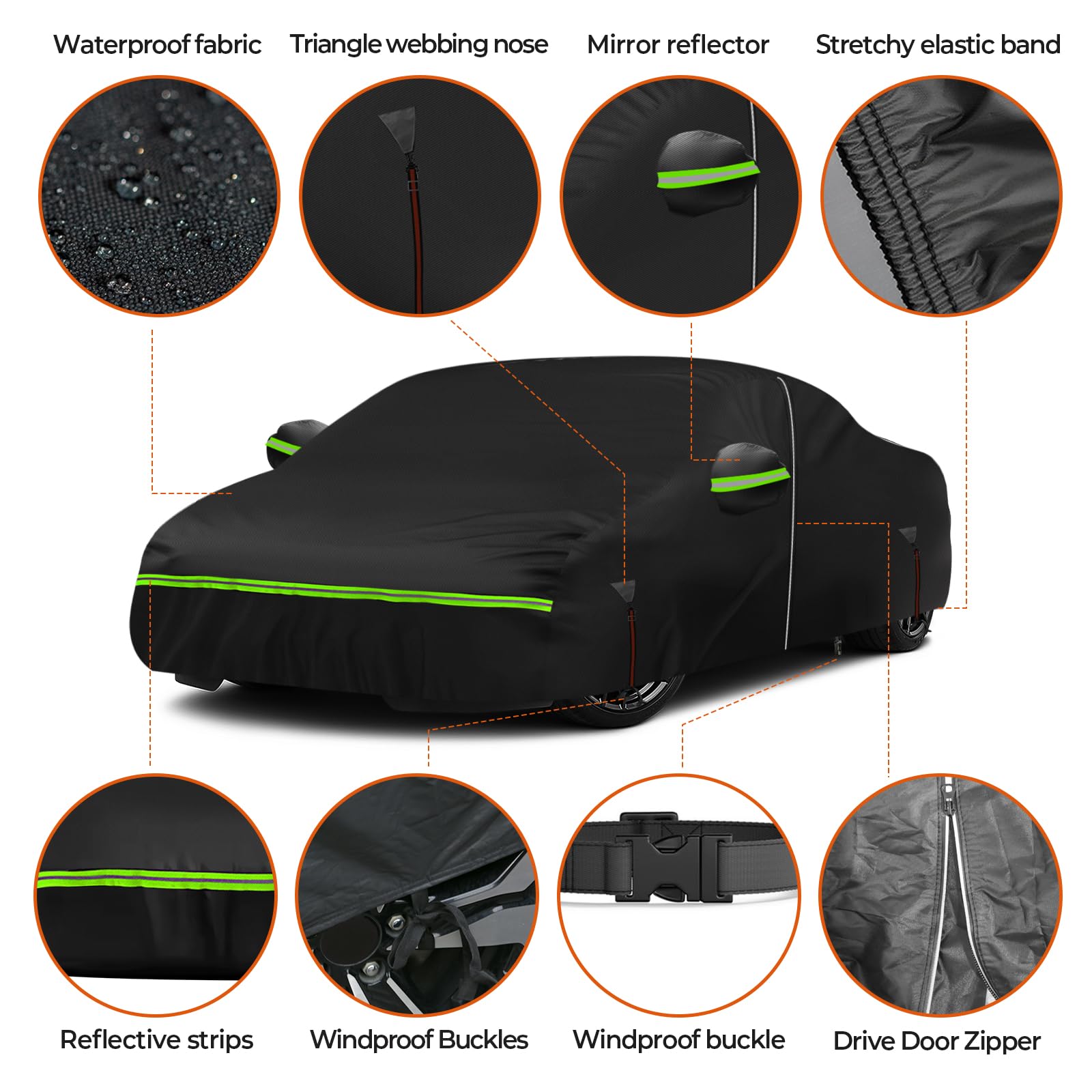 Funda Completa para Coche para BMW Z3 1995-2002, 6 Capas, Impermeable, Transpirable, para Nieve, Sol, Lluvia, Polvo, protección contra Todo Tipo de Clima