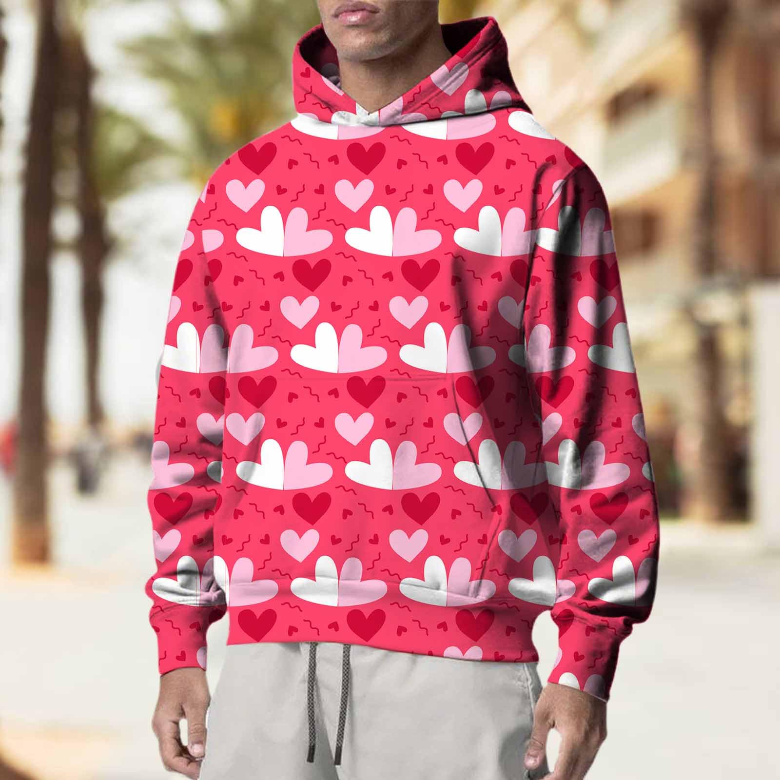 Chaquetones Hombre Invierno Sudadera con Capucha para Mujer, Estampado Divertido Y Moderno, De Manga Larga, Estilo Urbano Original (Rd1, S) Oversize Parka Ropa Deporte Sudaderas Hombres