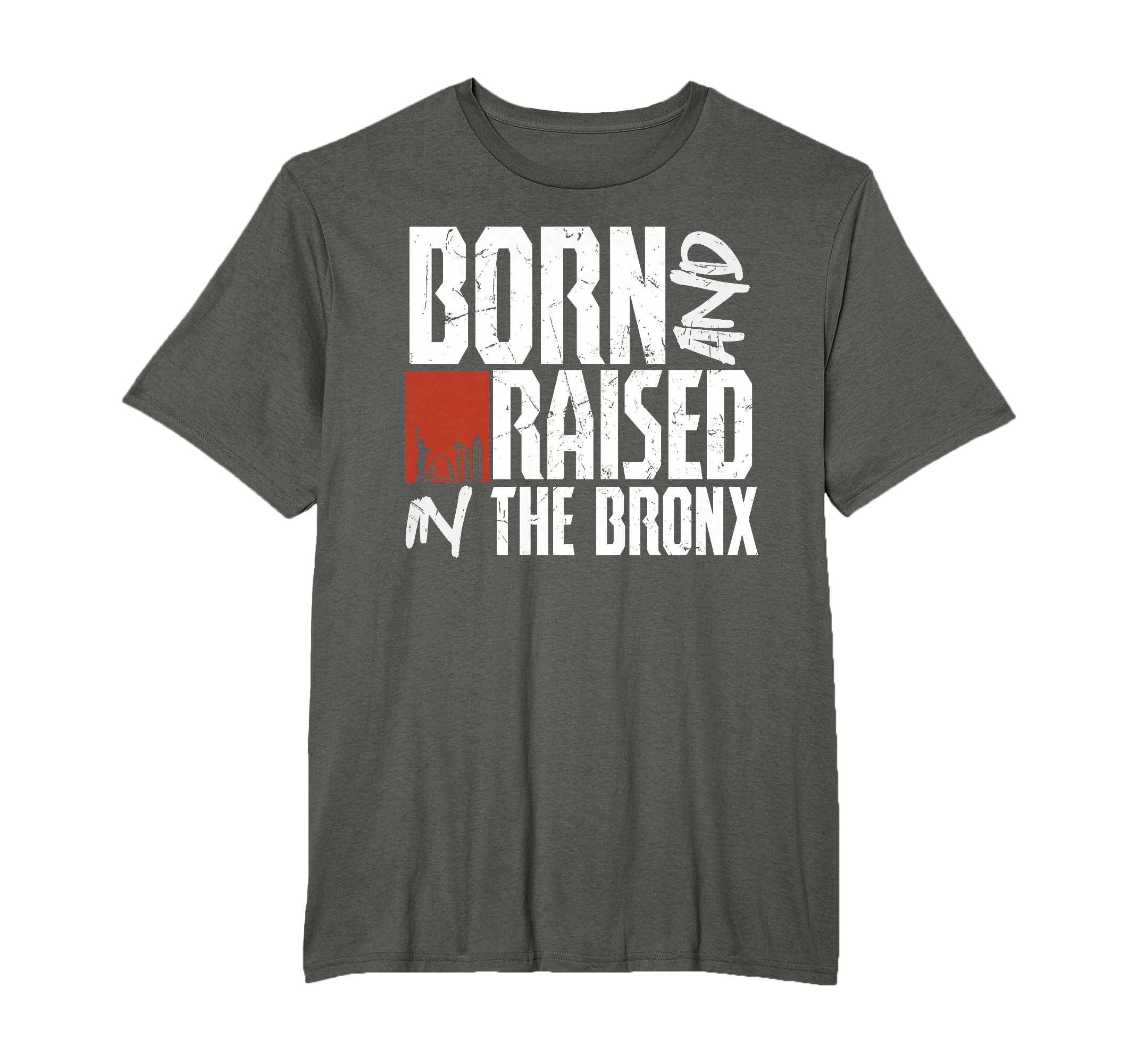 Born Raised in The Bronx NYC Pride Fourth July Women Men T-Shirt