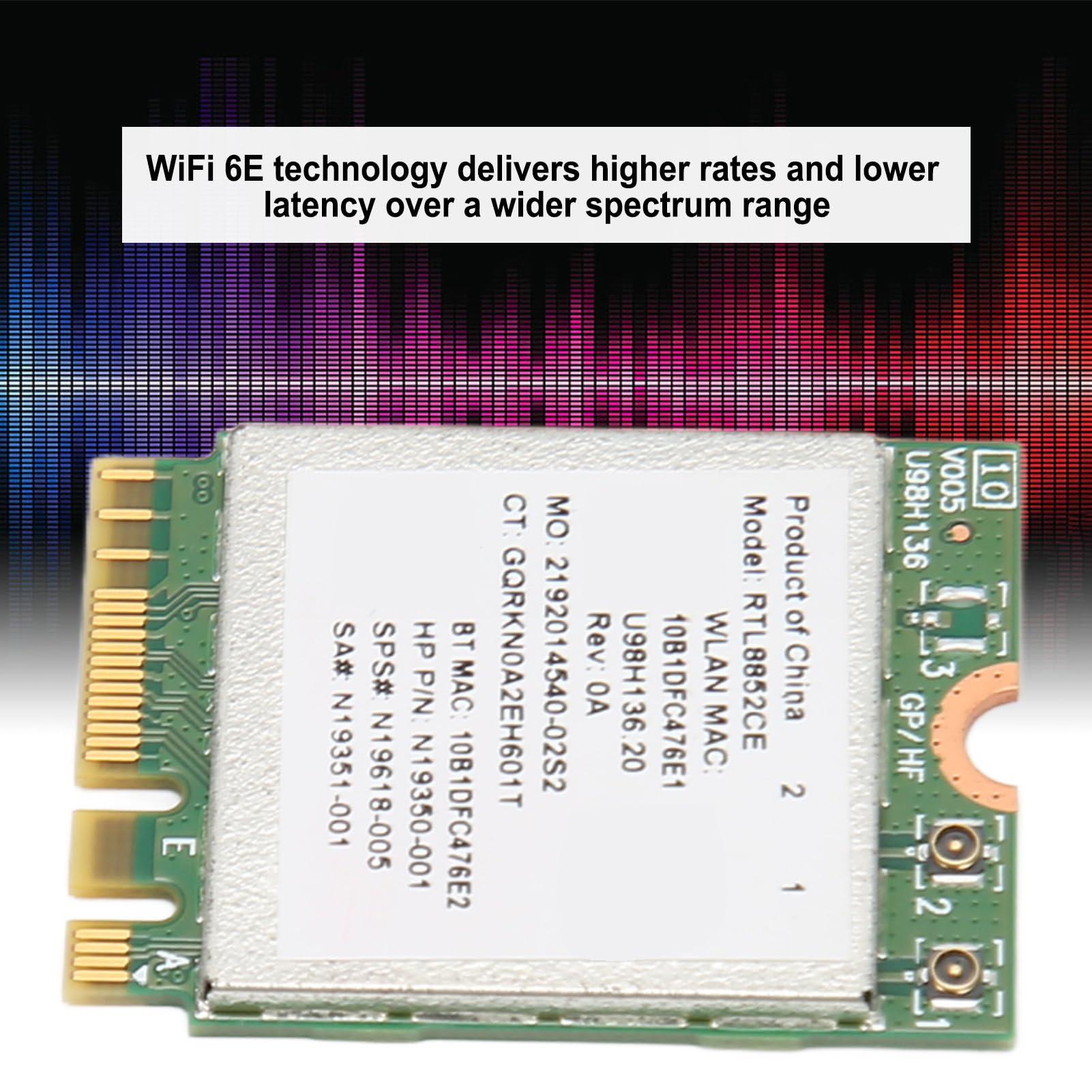 HEG Carte Wifi Rtl8852Ae Carte Sans Fil Pour Ordinateur Portable Carte