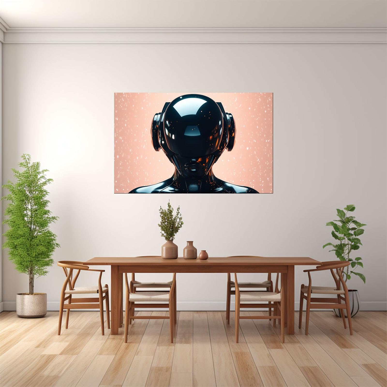 JOSUE Para los hombres Cuadros Y LáMinas Lienzo,Frío Negro, rosa Cuadro Cartel Sala De Estar Cuarto De BañO Comedor-50x70cm Enmarcado