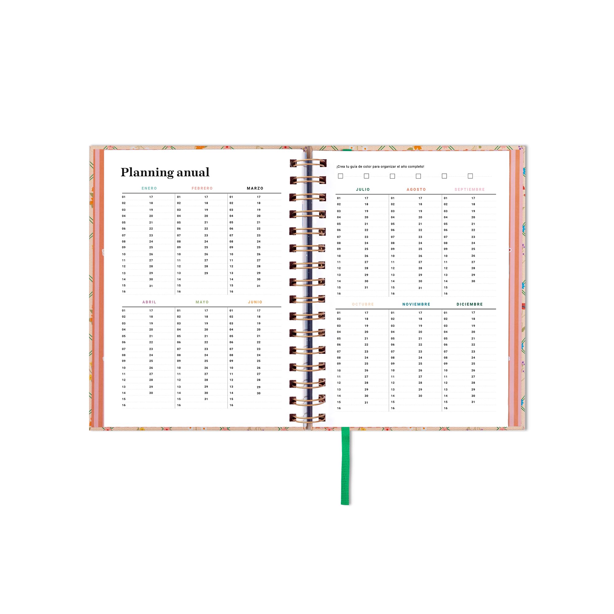 UO Annual Diary In the Flower of Life Day Page: Starts in January 2024 and ends in December 2024, Hardcover - Image 4