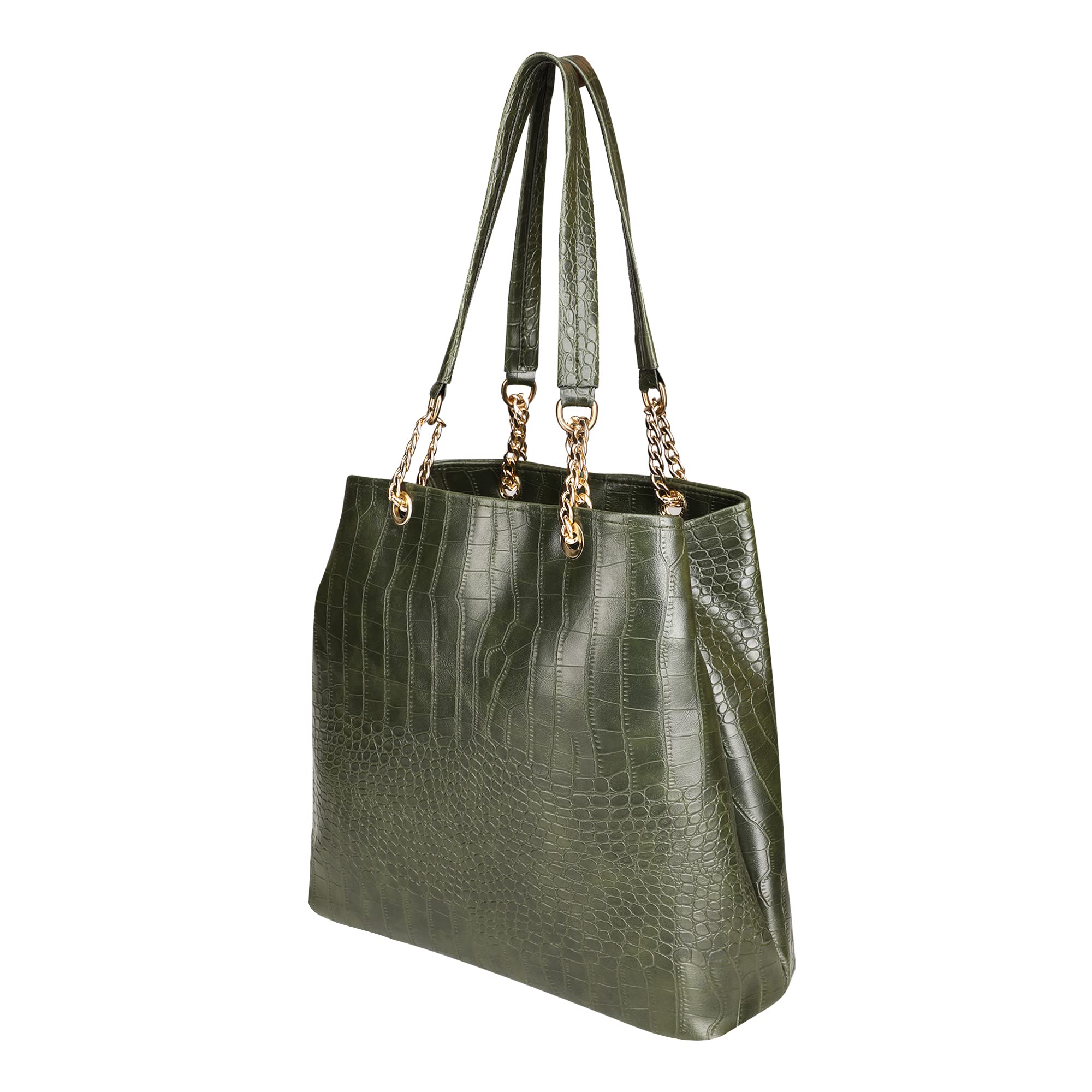 BAGSWORKS Women Fashion Handbags Tote Purses Stylish Ladies Women Medium Handbag Chain Strap (Green) (B0BJQCDYCK) Amazon Price History, Amazon Price Tracker
