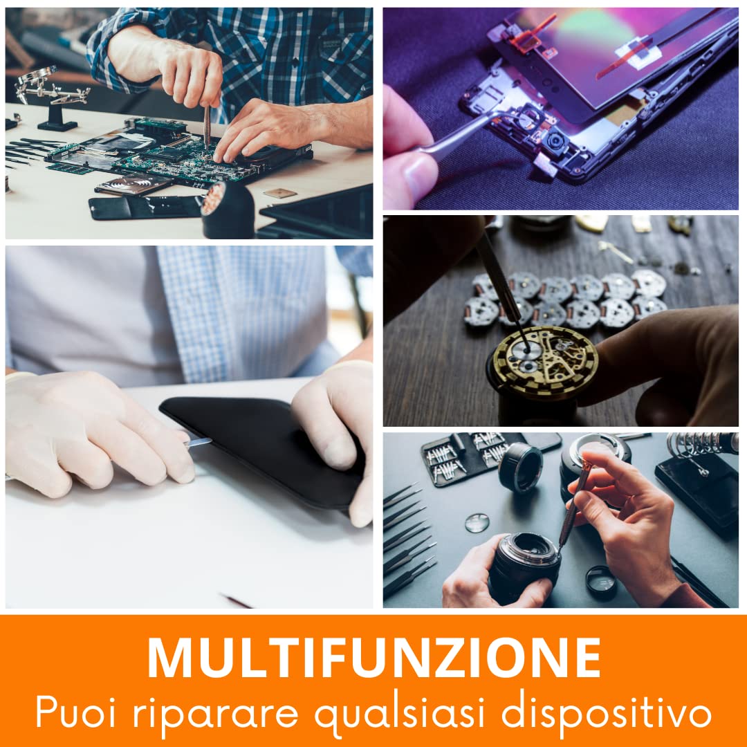 MAKA Reparatur-Set für Smartphone, Schraubendreher, Präzision, professionelles Set Torx T5 T6 T8 T9 T10 T20 Demontage Tablet PC Laptop Brille Video Spiele Uhren für alle Geräte (Set 139 in 1)