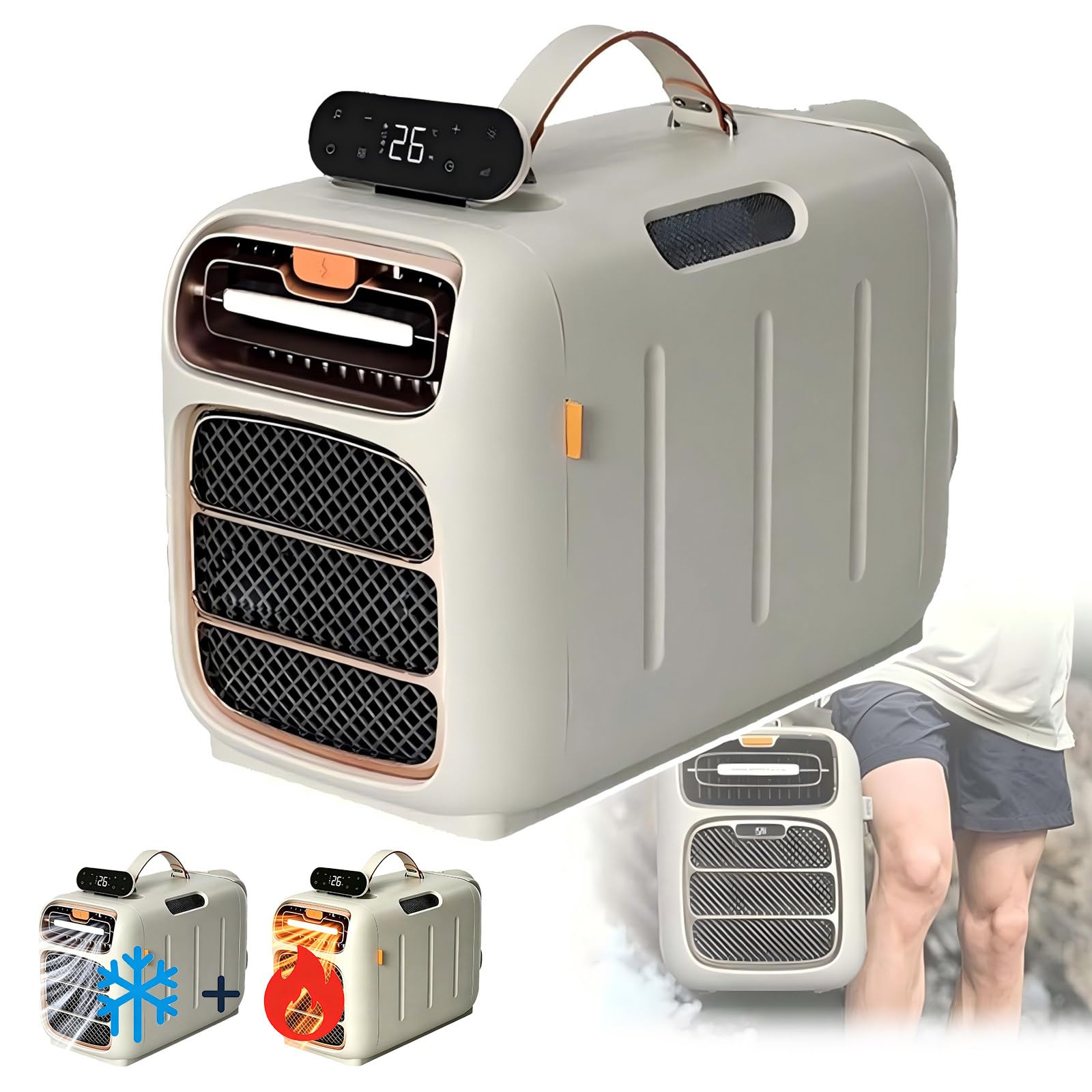 SPECIALBIEGEBUY Portable Air Conditioner 4700BTU, Low-Power Camping Ac For Tent, RV And Van Life, Indoor & Outdoor Application, 45dB Quiet, Drain-Free, Cooling Area 5–8 sq.m (54-86 sq.ft).