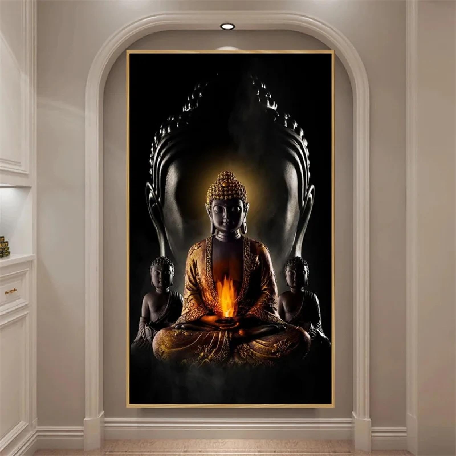 Abstract Buddha Face Paintings