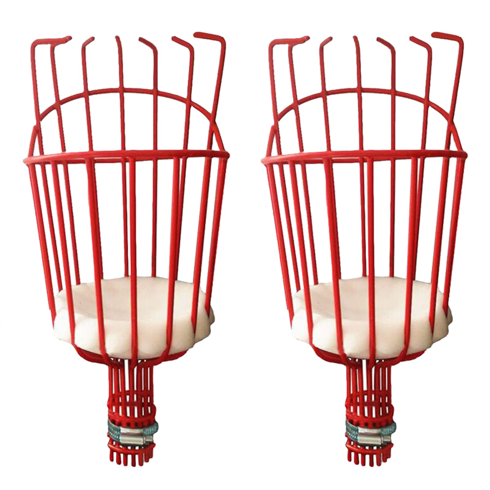 2PCS Fruit Picker, Only Includes Fruit Picker Basket, Fruit Picker For Apples, Avocados, Oranges, Connecting Pole And Basket, Fruit Grabber Easy To Assemble, Tree Picker (RD)