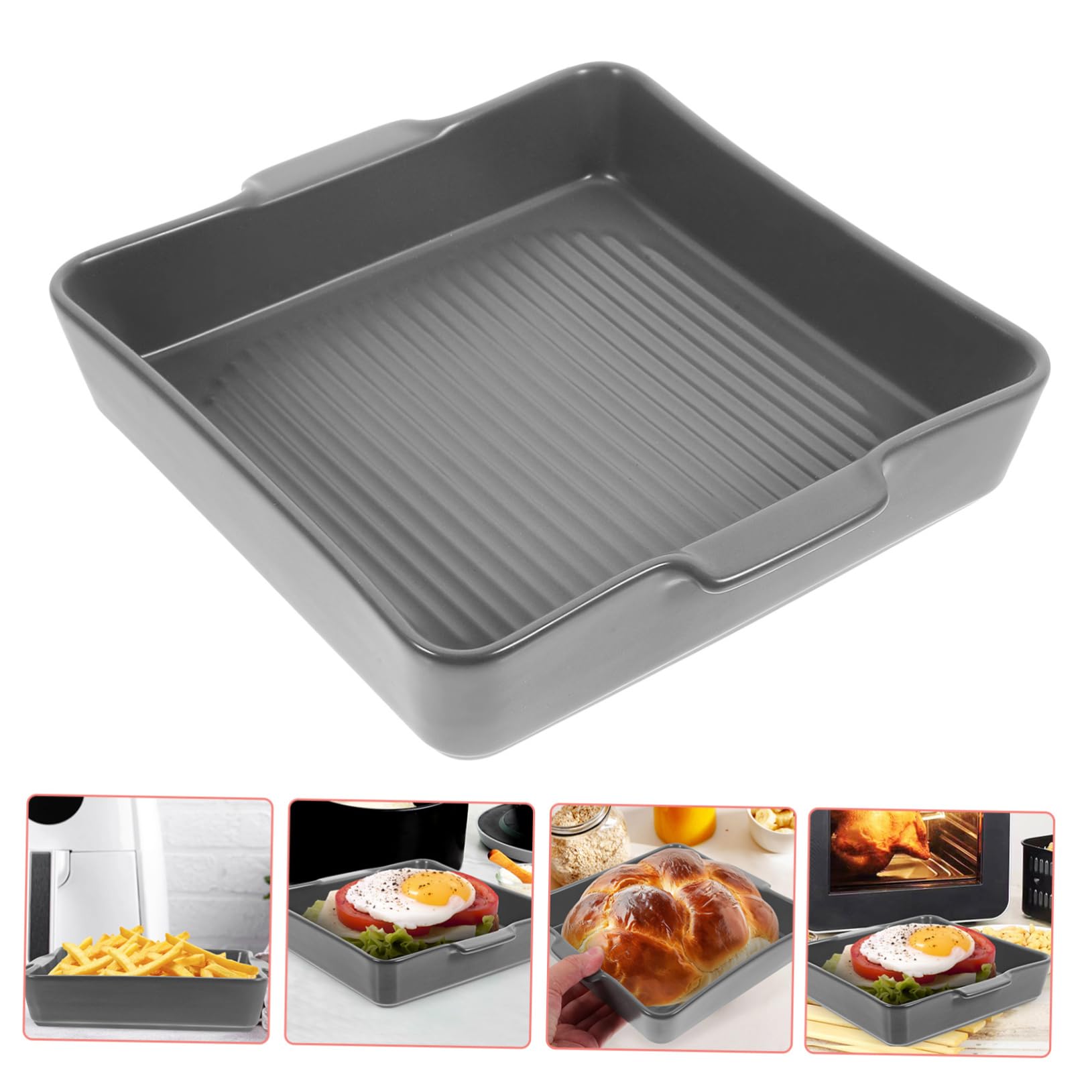 IMIKEYA Plaque de Cuisson en Céramique Bleu, Grand Format, Résistante