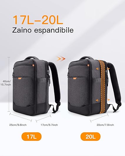 Reisrugzak, handbagagerugzak, door de vlucht goedgekeurde handbagage Reisrugzak, handbagagerugzak, door de vlucht goedgekeurde handbagage