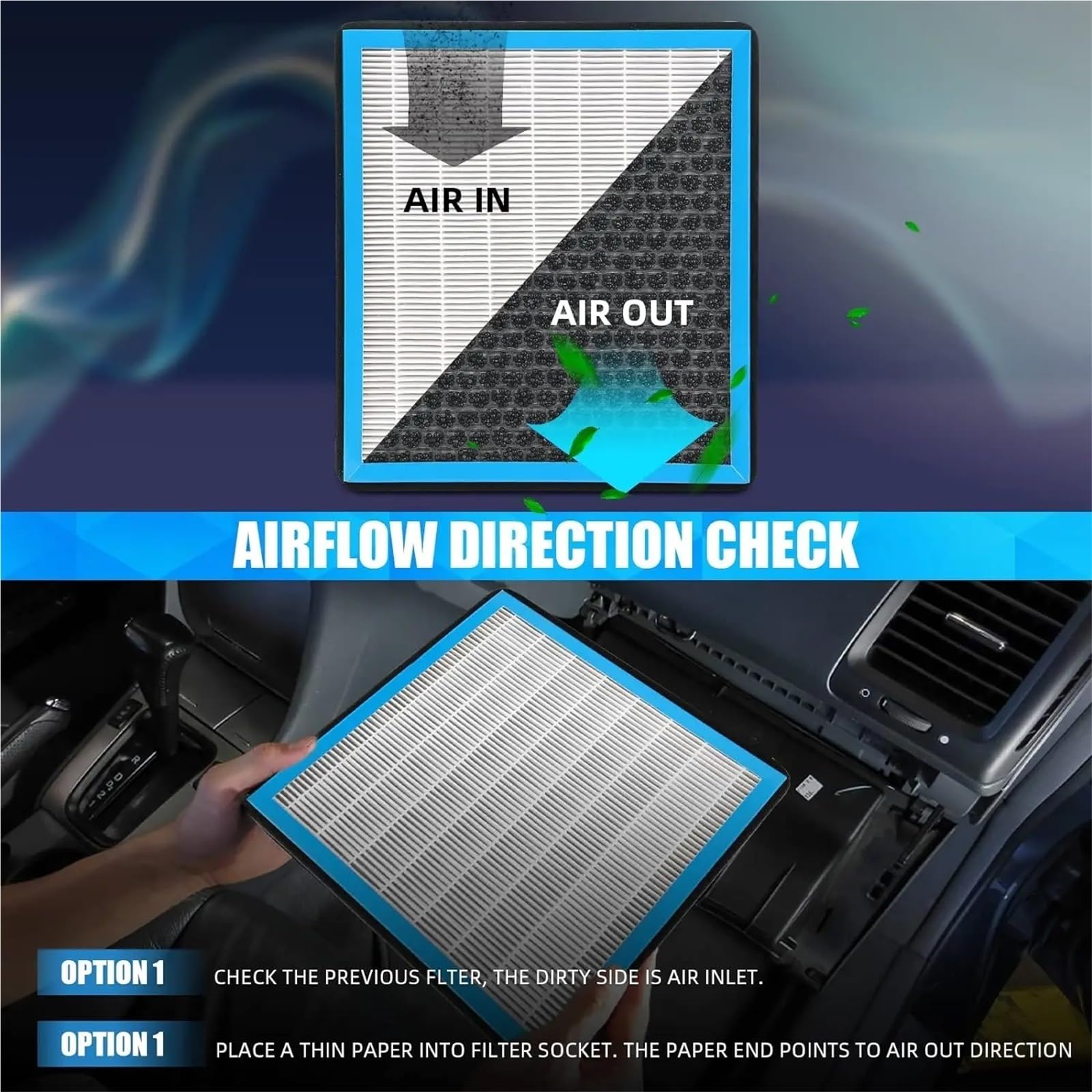Filtro de habitáculo Filtro de aire de habitáculo con carbón activado, apto para VW ID4, ID.3, ID6 (2023, 2022 y 2021), con aroma a panal.(2PCS)