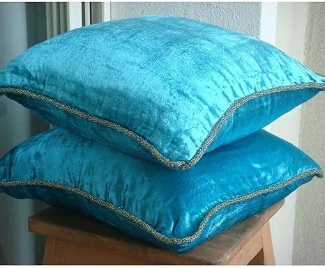 turquoise blue pillows