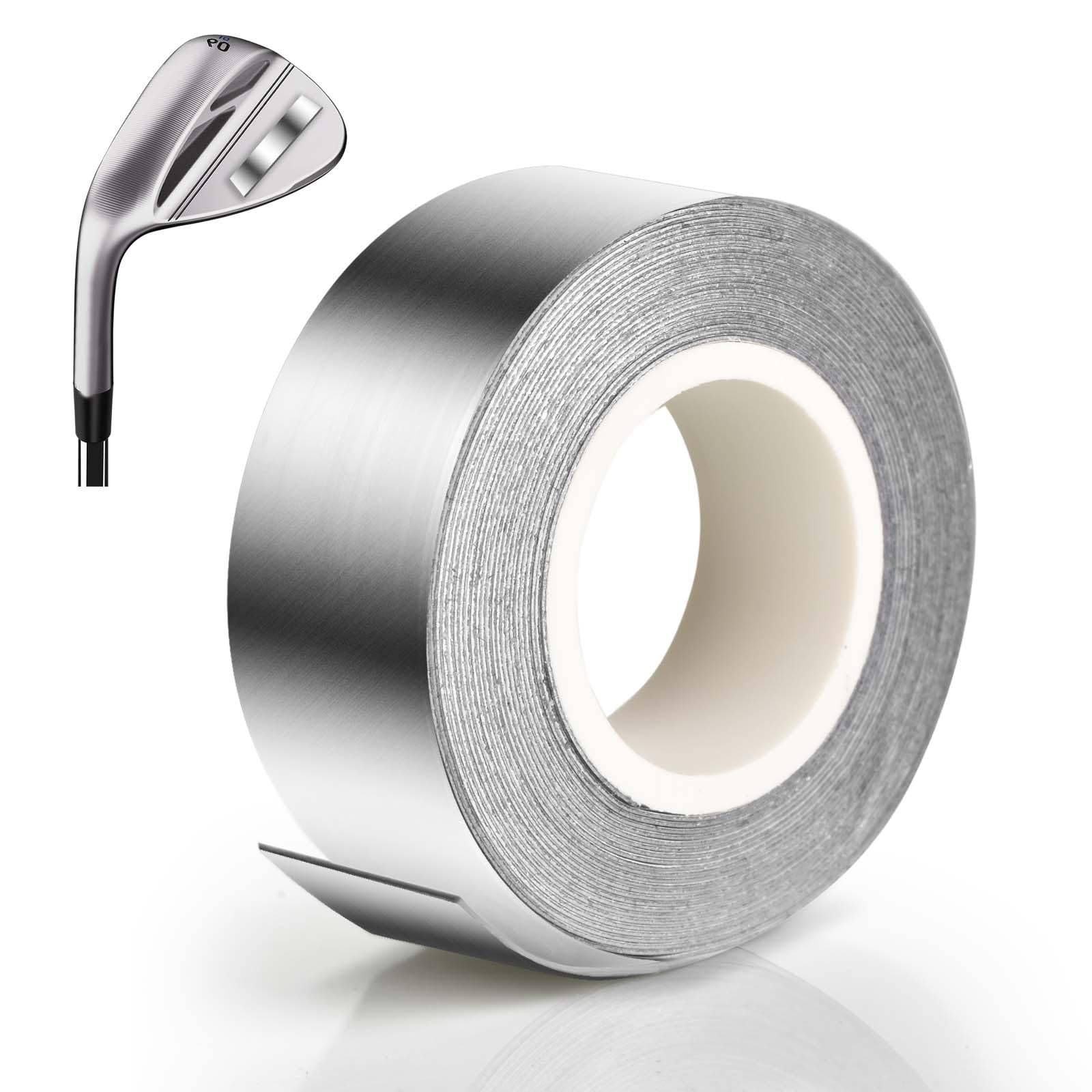 Golf Lead Tape 0.5 Grams Per Inch High Density Lead Tape1/2''x 100'' Adhesive Lead Tape for Golf Clubs, Golf Heads, Pickleball, Tennis, Fishing, Racket