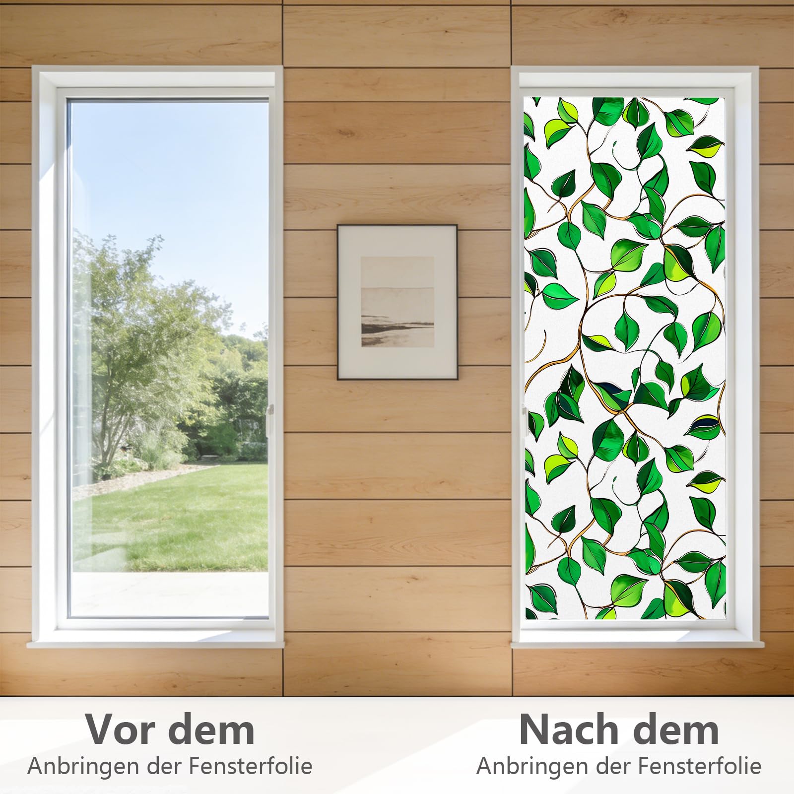 NINETREX Pellicola Per Finestre Oscurante Con Motivo Vetri Autoadesive 44.5x400CM,Smerigliato Statisch Anti UV,Privacy Decorativa Adatta Per Salotti, Cucine, Camere Da Letto e Uffici