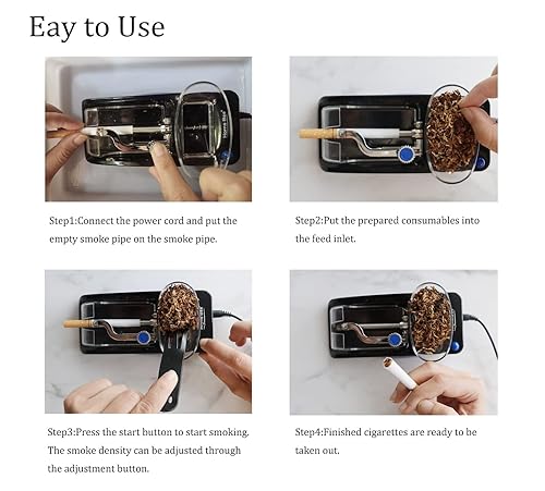 Miniatura 9 de Máquina automática de rodamiento de cigarrillos eléctricos máquina de rodamiento de cigarrillos de hierbas 61 x 26 x 26 pulgadas mini máquina