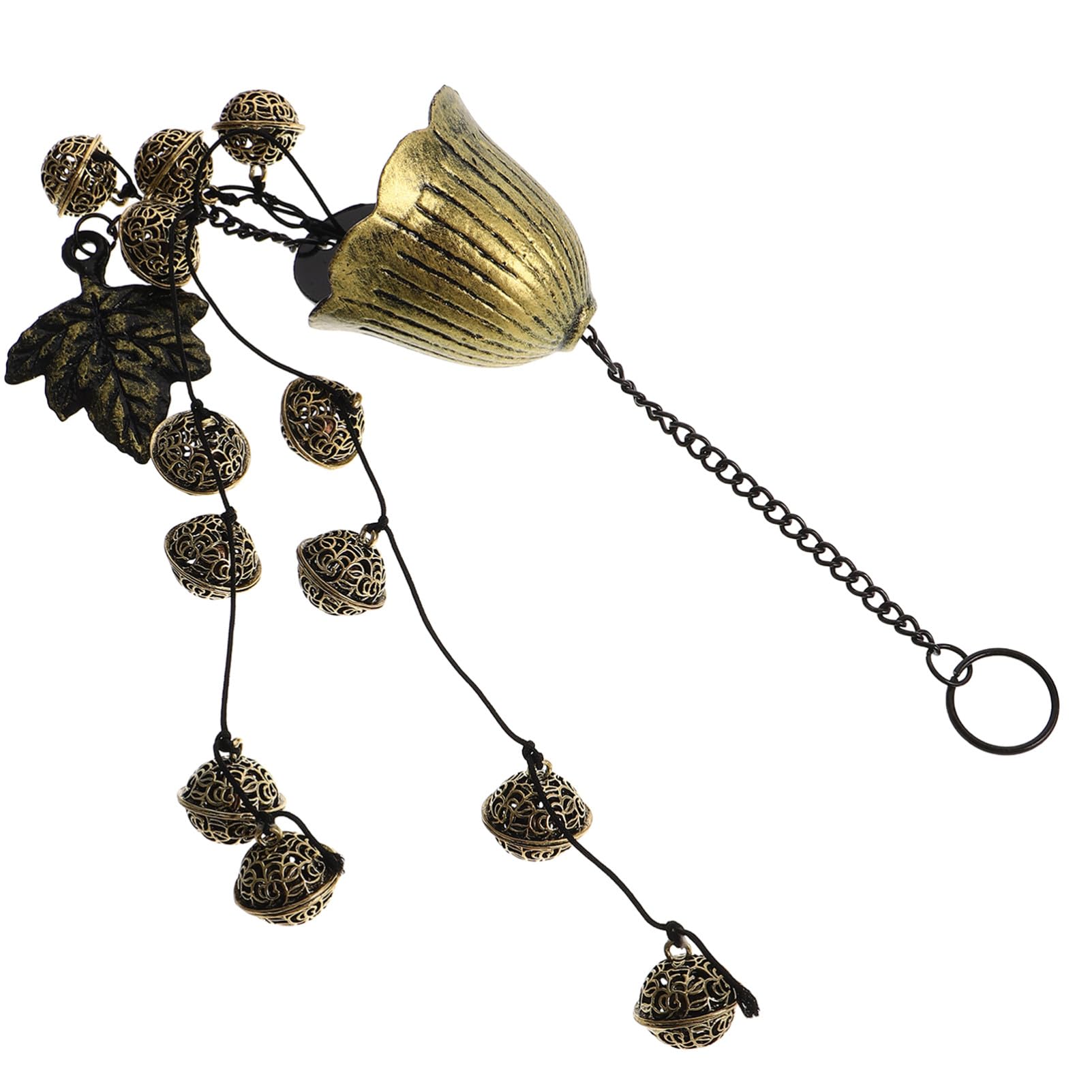 Carillon éolien métal pour décoration de fenêtre et porte de jardin suspendu