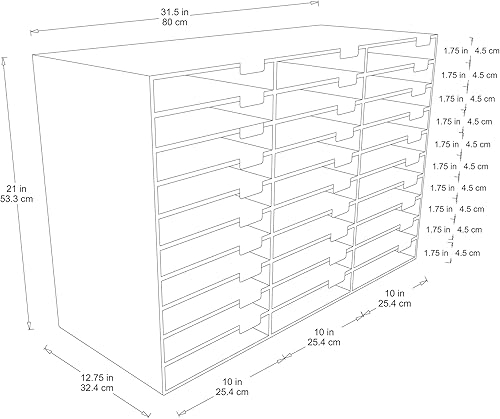 Vista 3 de Pacon Classroom Keepers Organizador de 10 estantes, rojo (001314)