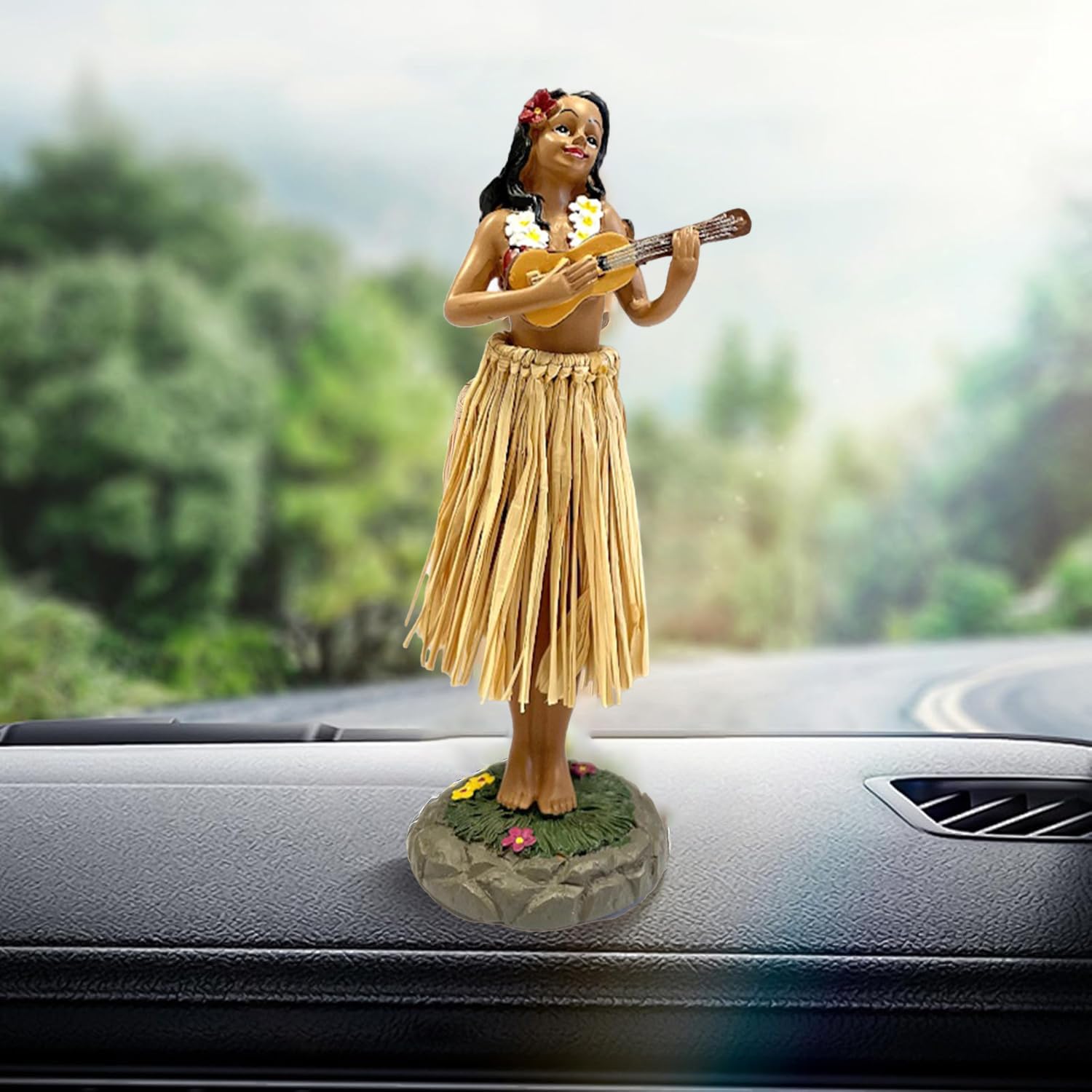 Hawaii Dashboard Hula Doll Bambola da Cruscotto Hawaiana Ornamento per Auto
