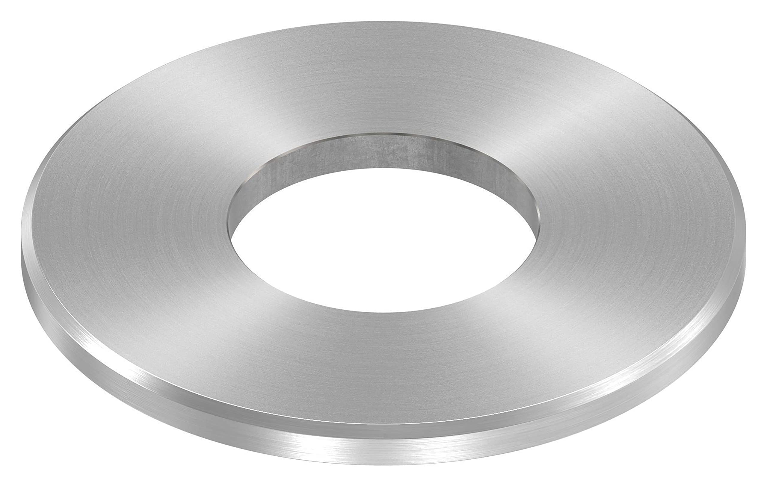 STEINBACHER© | Piastra di ancoraggio in acciaio inox, Ø100x6mm, con rettifica e smussatura circolare, V2A