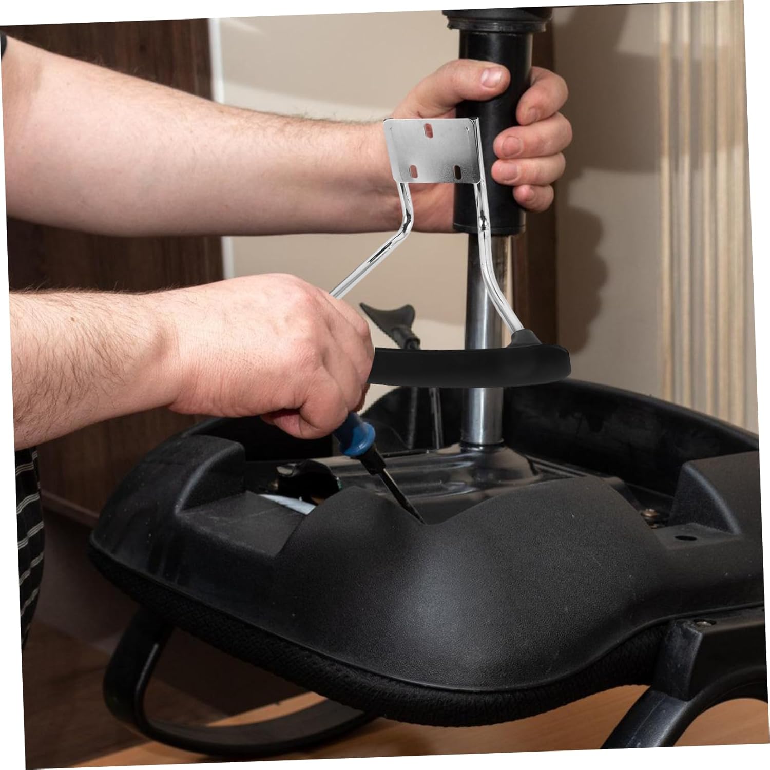 Office Chair Arm Rests Steel Handrail Pads Ergonomic Arm Replacement Comfortable for Gaming Chairs