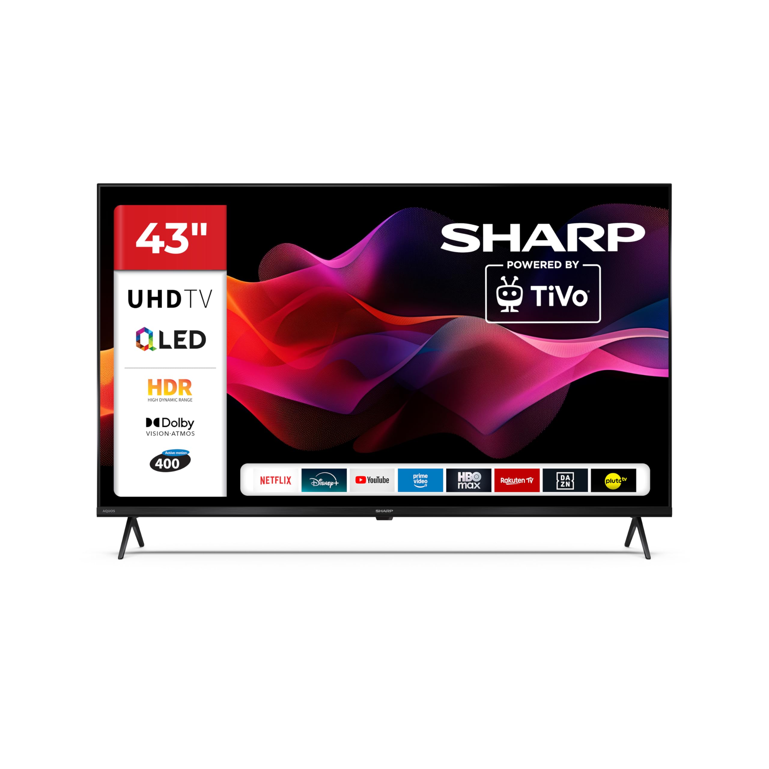 43HM5245E - Smart TV 43 Pollici 4K QLED DVB-T2 H.265/HEVC Nero Classe Energetica G
