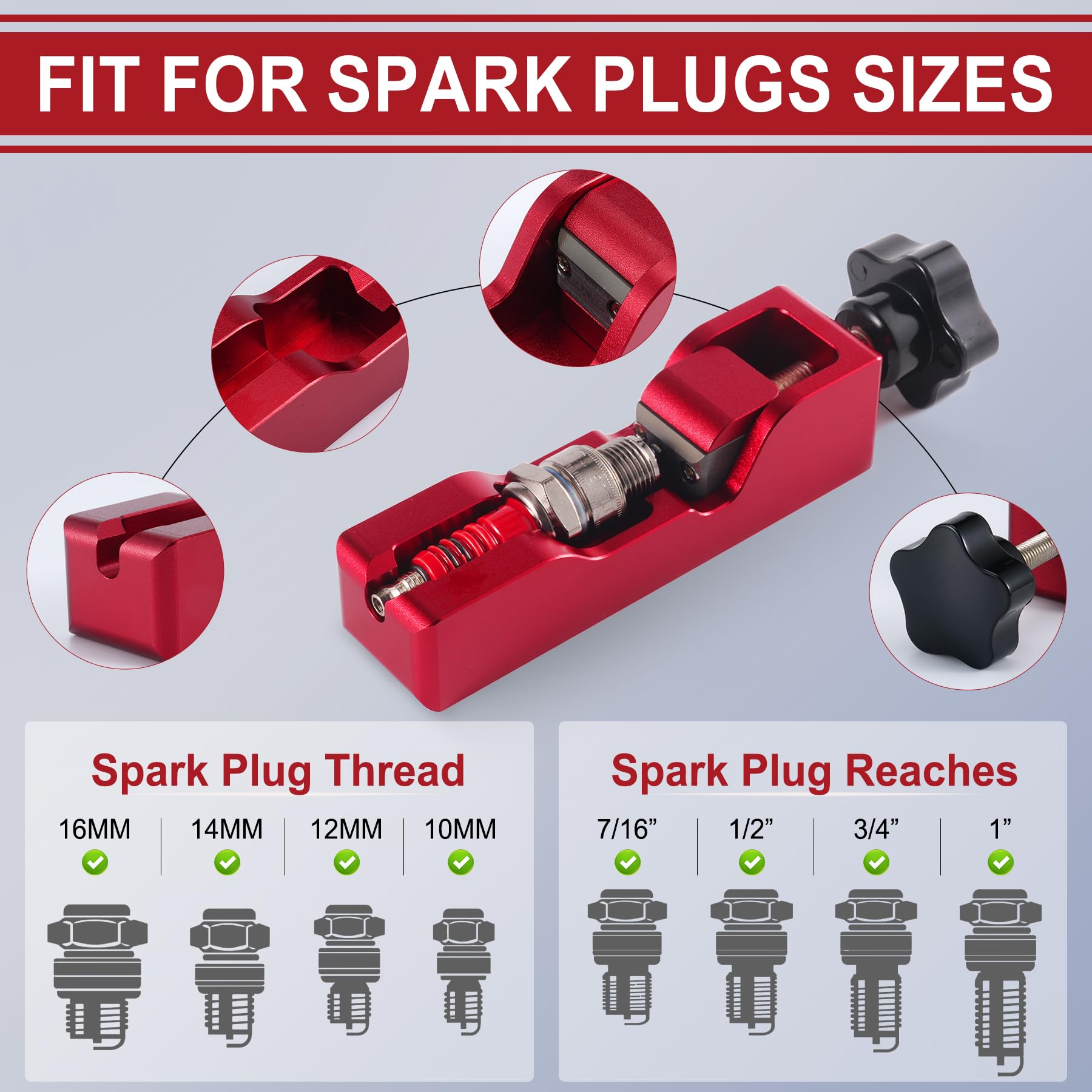 Cruisenest 18mm & 16mm Spark Plug Socket Tool For Honda XR XR200R XR250R XR400R