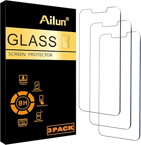 Miniatura 68 de Ailun - Protector de pantalla de cristal compatible con iPhone 12/iPhone, 12 Pro 2020 (6.1 pulgadas, 3 unidades). Vidrio templado amigable.