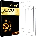 Ailun Screen Protector for iPhone 16e / iPhone 14 / iPhone 13 / iPhone 13 Pro [6.1 Inch] Display 3 Pack Tempered Glass, Case Friendly [Not for iPhone 16 6.1 Inch]