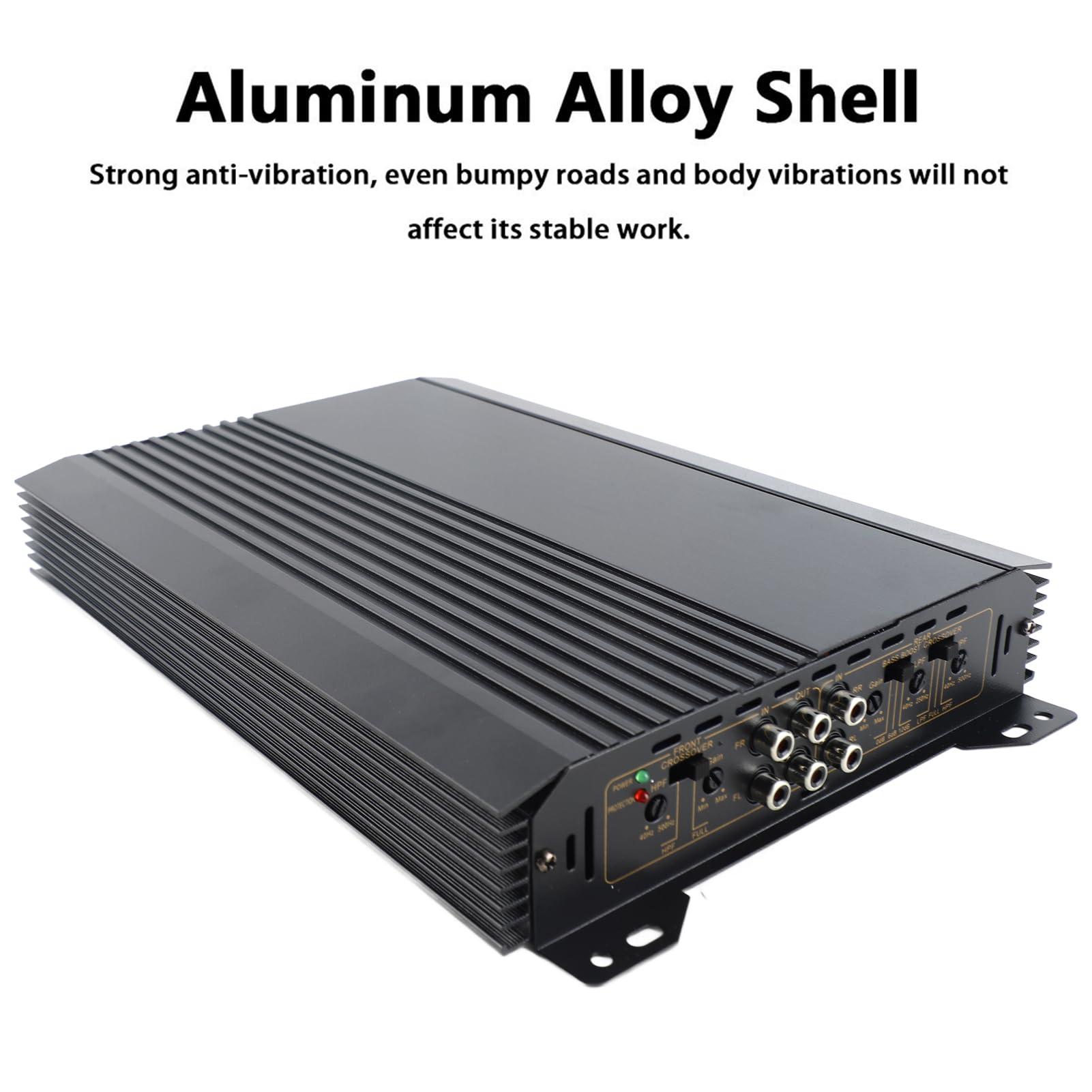 Amplificatore audio per auto a 4 canali 6800W amplificatore di potenza per auto classe A/B 12V ultra sottile per impianto car audio e sistemi audio veicolari potenziamento segnale