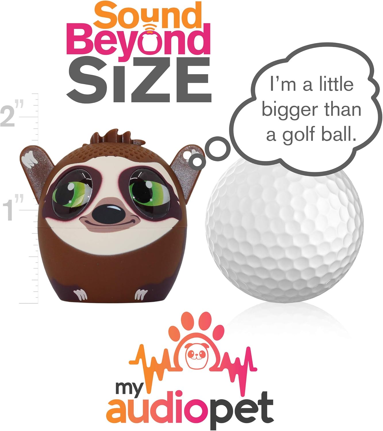 Frее Shірріng оƒƒеr My Audio Pet Mini Bluetooth Animal Wireless Speaker for Kids of All Ages - True Wireless Stereo – Pair with Another TWS Pet for Powerful Rich Room-Filling Sound (Slow Jam-Sloth) Blасk Frіdау Sаlе 2022 My Audio Pet Mini Bluetooth Animal Wireless Speaker for Kids of All Ages - True Wireless Stereo – Pair with Another TWS Pet for Powerful Rich Room-Filling Sound (Slow Jam-Sloth)