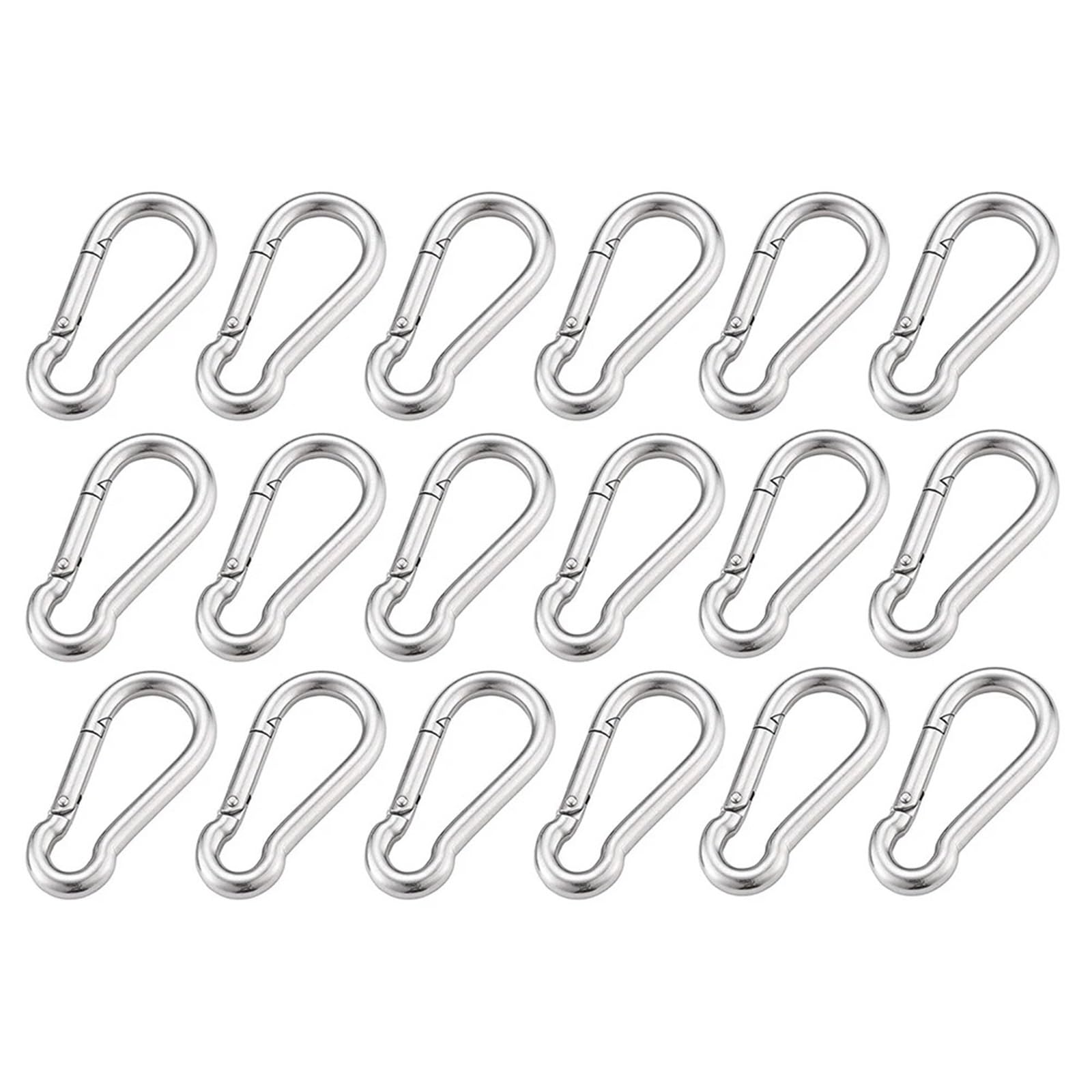 Mosquetones de Bloqueo. Mosquetón de Acero Inoxidable 316 con Cierre de Resorte Multifuncional, M4, M5, M6, M7 y M8, con Anillo de Bloqueo de Enlace rápido(8pcs,M8)