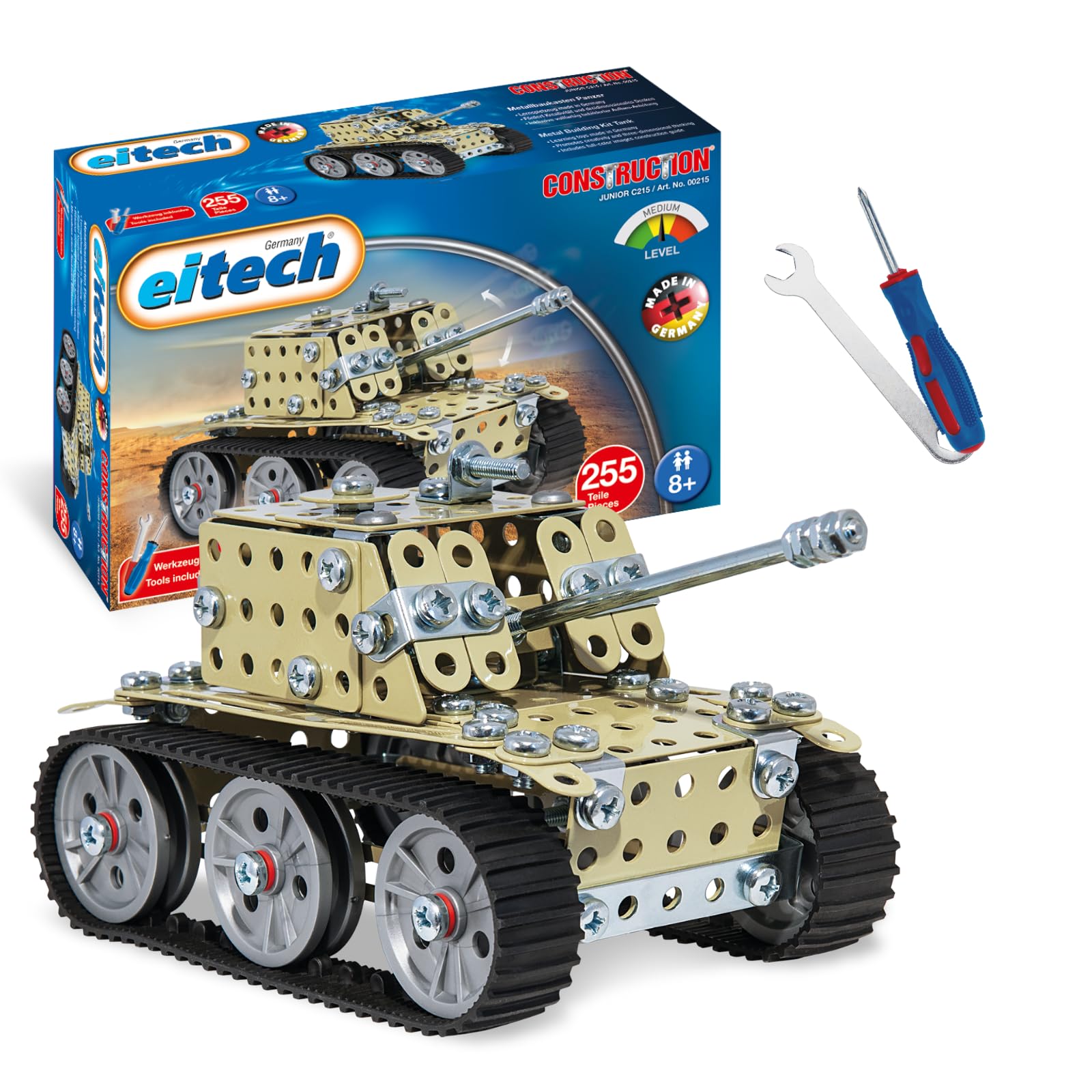 Eitech Panzer sandgelb - Metallbaukasten 00215 für Wüstenein
