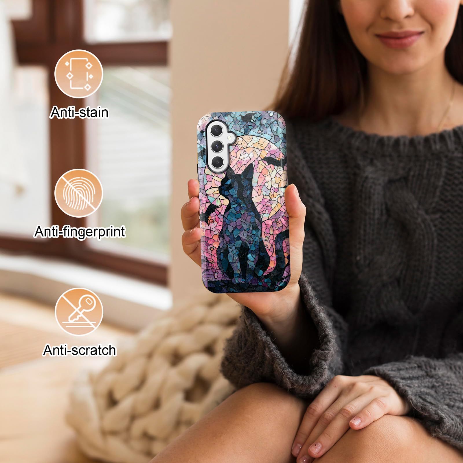 Amazon.com: Compatible with Samsung Galaxy S24 Case, Stained Glass