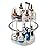 INVSSENE 360 Rotating Makeup Organizer, Bathroom Make Up Spinning Holder Rack, Large Capacity Cosmetics Storage Vanity Shelf Countertop, Fits Cosmetics, Perfume, Skincare(2 Tiers, Clear)