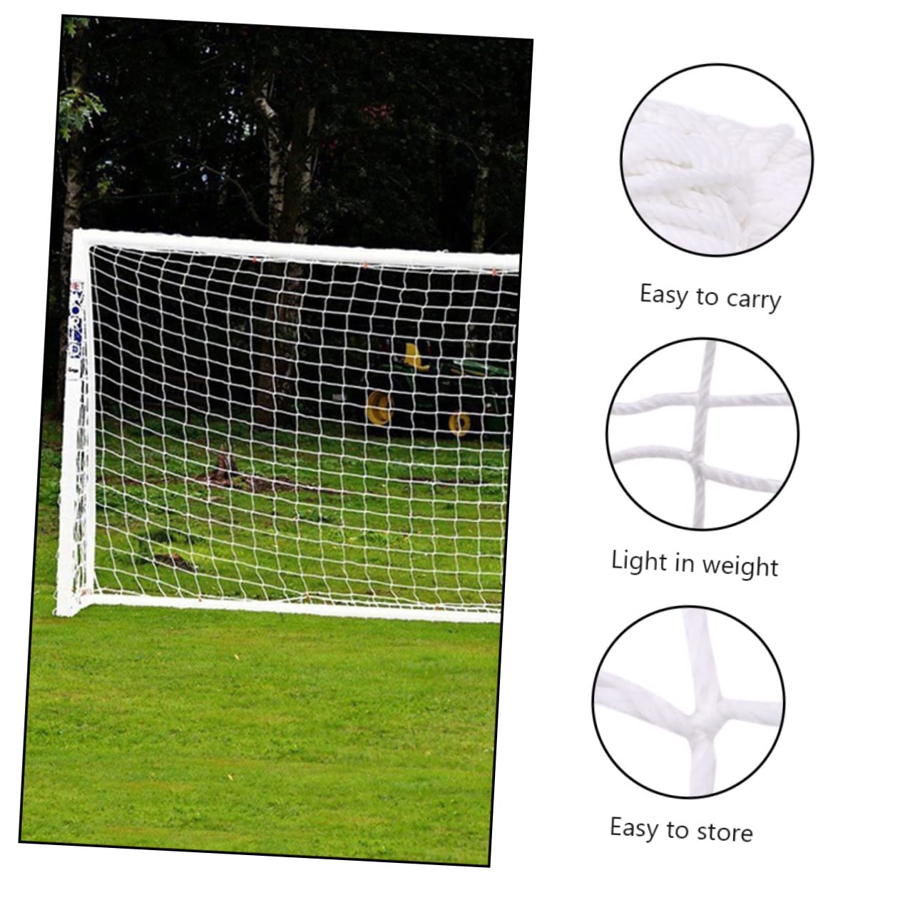 KOMBIUDA 1Pc Durable Soccer Goal Net for Practical Replacement Sports Net for Backyard Home Gym Beach and Park Training Activities