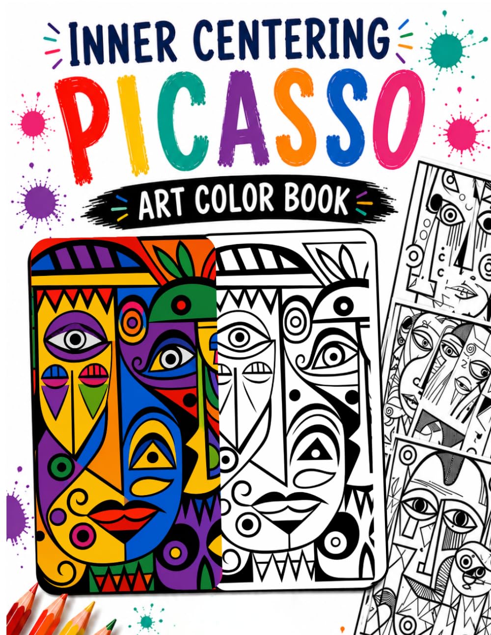 Inner Centering Picasso Art Color Book: Picasso-Inspired Abstract Designs for Creative Calm