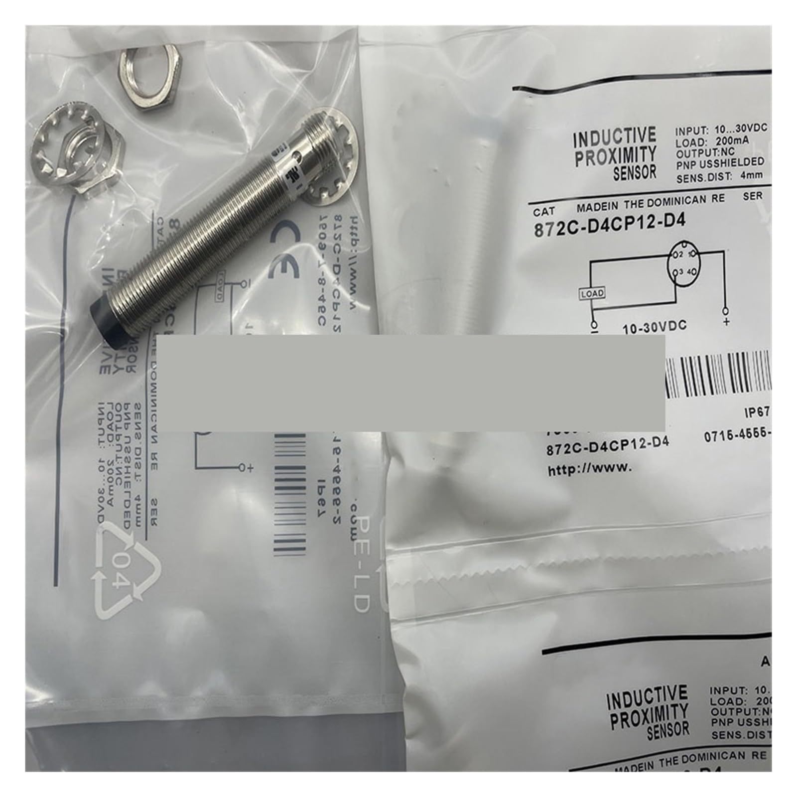 Capteur inductif 872C-D4CP12-D4 pour stopper les erreurs de détection