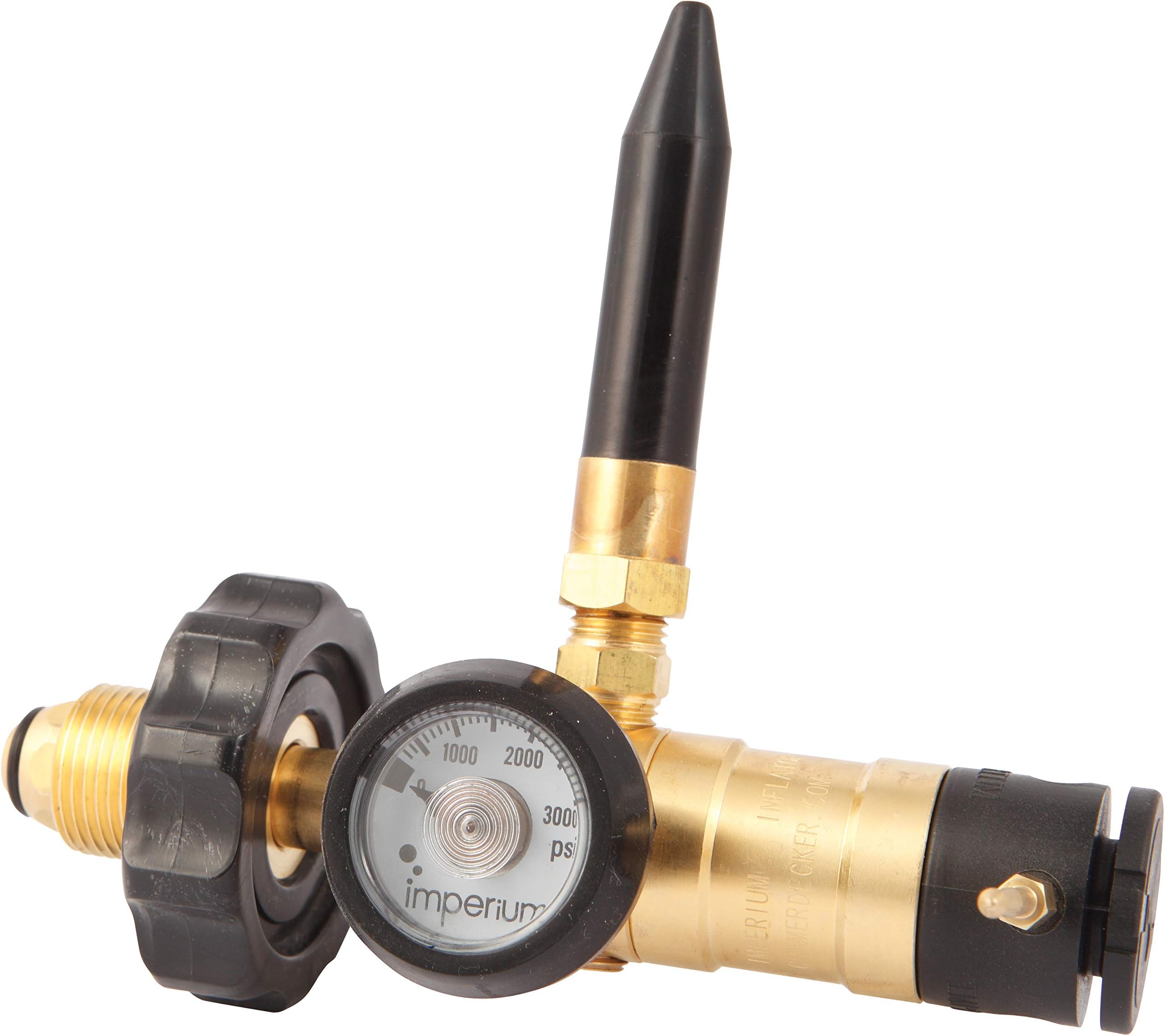 Imperiaum Helium Inflator, Handtitght connection, guage, ribbon cutter