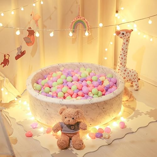 Miniatura 52 de STARBOLO Pelotas de estrella para niños pequeños, 100 unidades, estrellas de 2.55 pulgadas, sin ftalatos, sin BPA, no tóxicas, a prueba