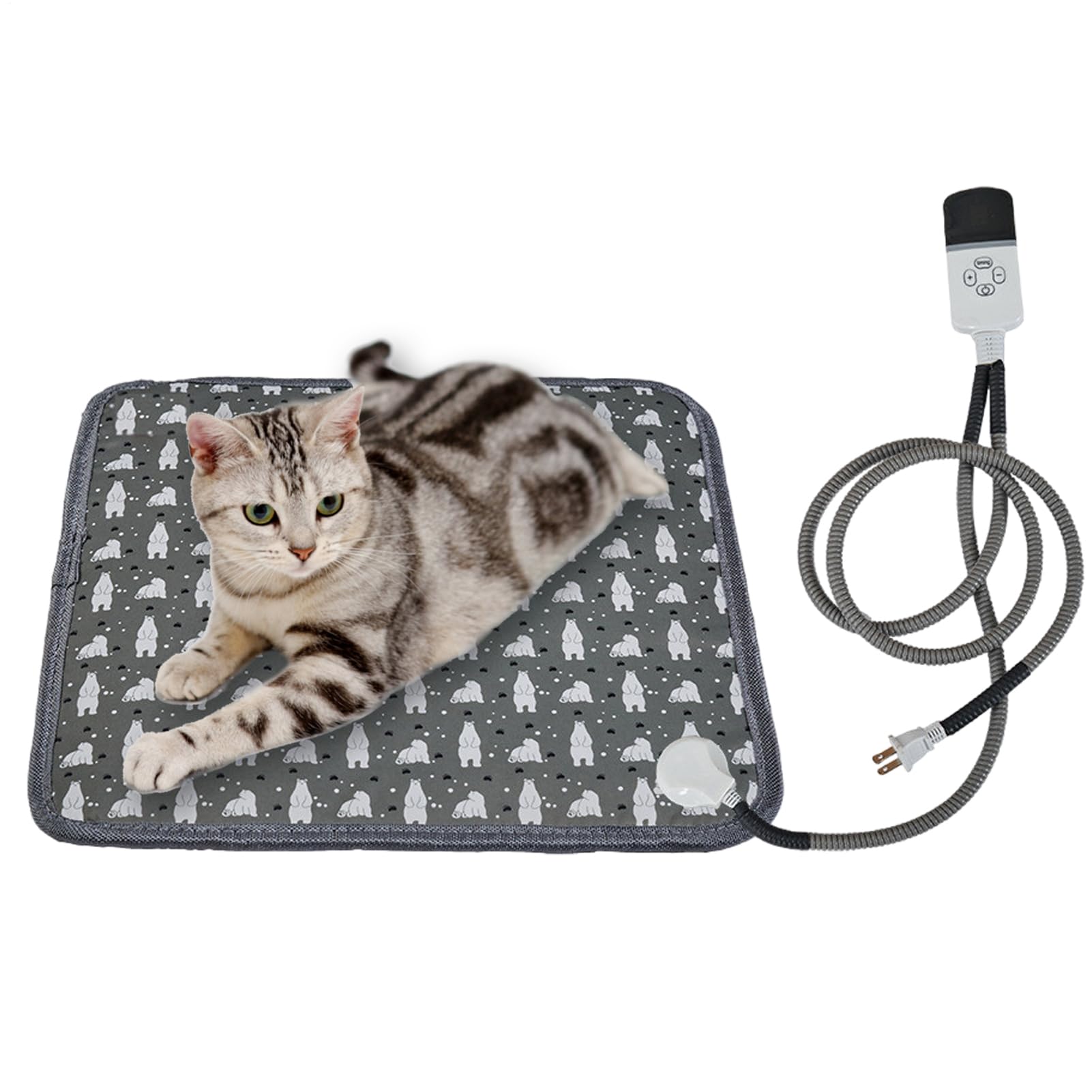 Tapis Chauffant Pour Chat Électrique Imperméable 9 Réglages de Température