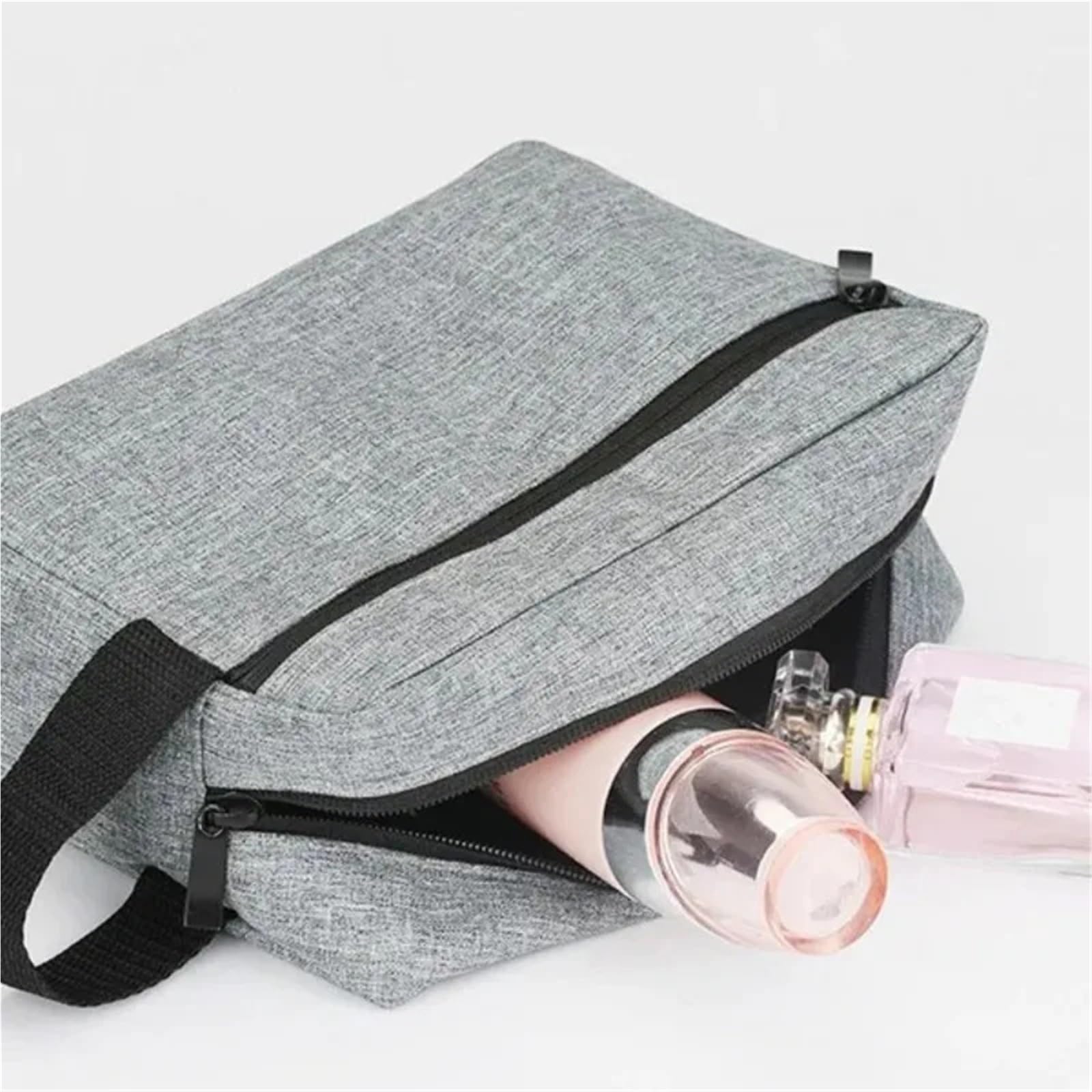 Bolsas De Aseo Neceser de Viaje for Hombre, Bolsa de cosméticos, Bolsa de Maquillaje Impermeable, Bolsa de Almacenamiento de cosméticos for Mujer(Black)