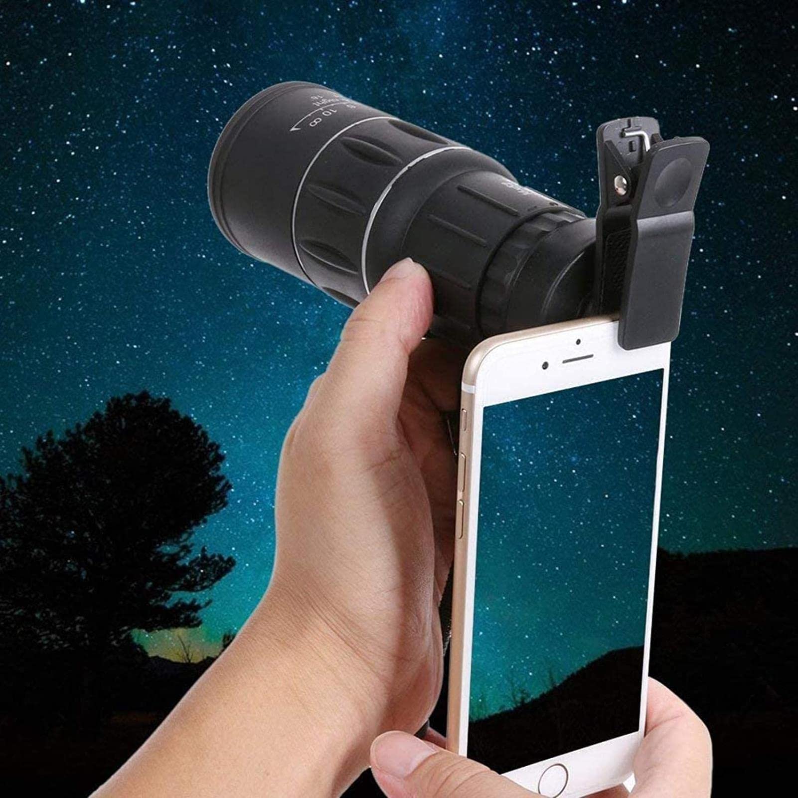 REVAHI Telescopio monocular 16x52/telescopio monocular con Doble Foco para Deportes al Aire Libre