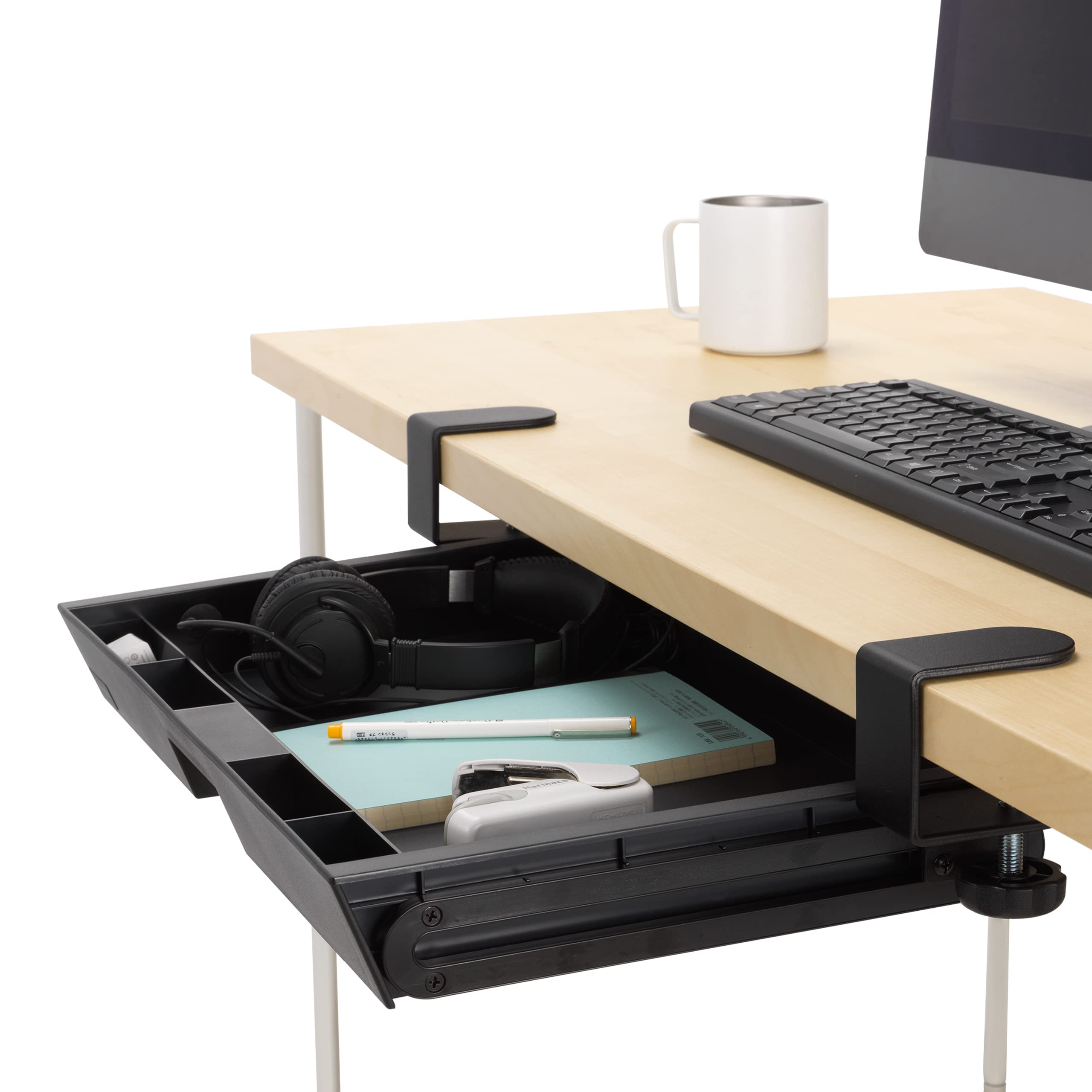 Amazon.com: Kensington Clamp-On Storage Drawer, Under Desk Storage