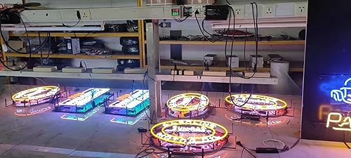 Miniatura 5 de Letreros de neón de vidrio con texto en inglés "Welcome To Las Vegas" para oficina, pub, cafetería, fiesta, hombre, cueva, luz de neón, luces de