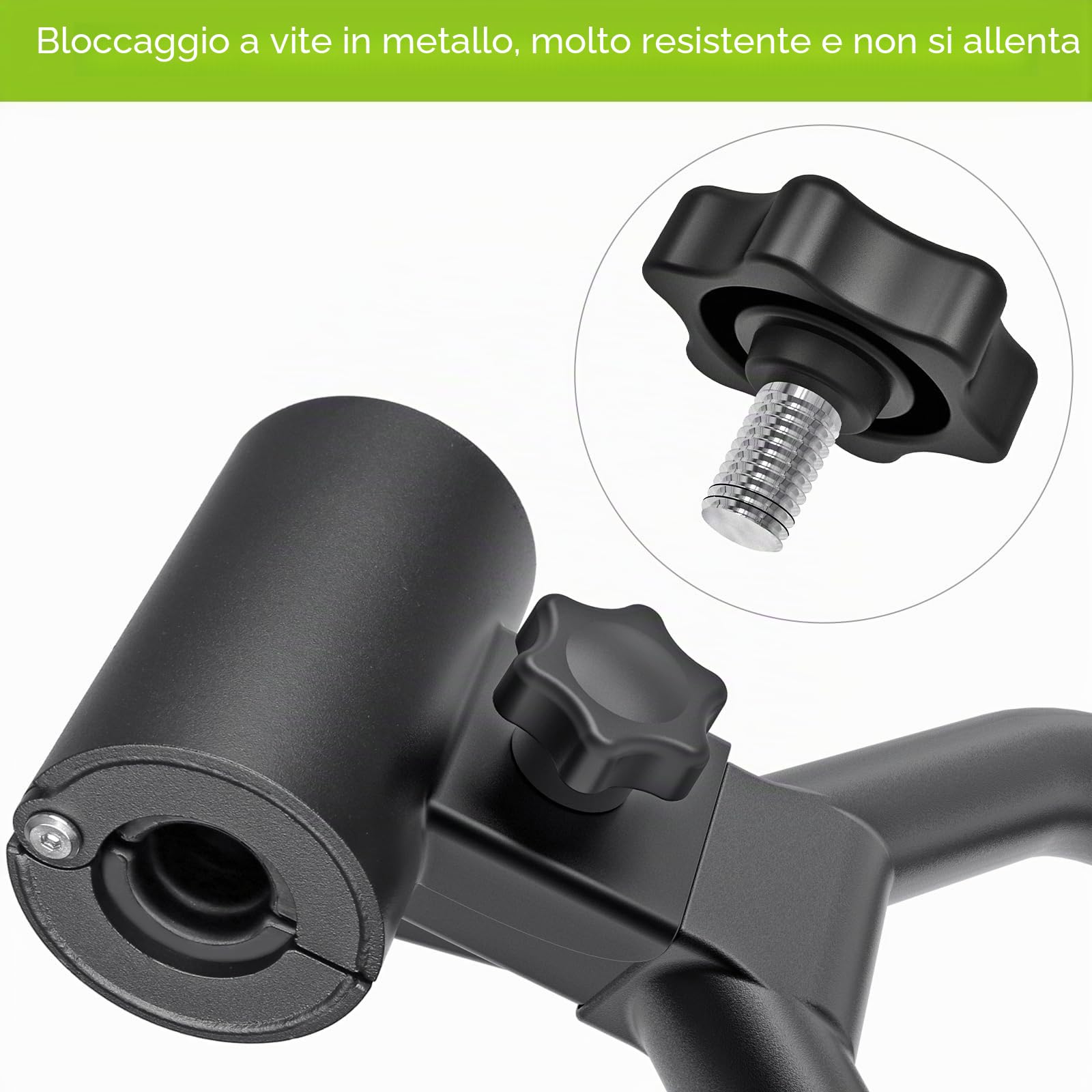 SELEWARE Versatile manubrio in acciaio a kettlebell, impugnatura ergonomica antiscivolo, installazione rapida, si adatta alla maggior parte dei manubri fino a 45,4 kg