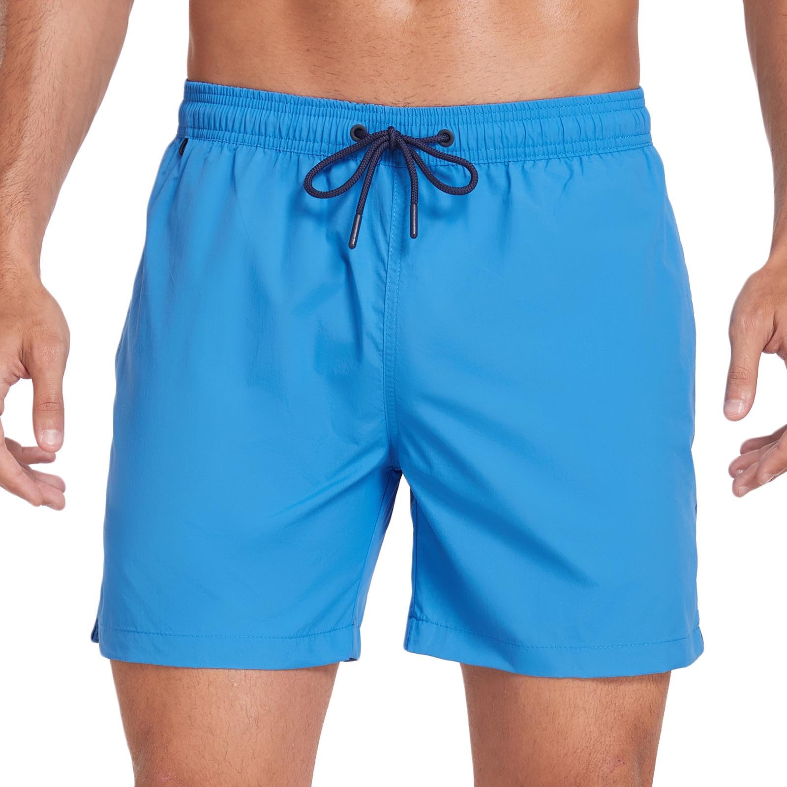 Cambkatl Men's Quick Dry Loose Swim Trunks Casual Summer Elastic Waist Swimsuit Athletic Beach Shorts with Storage Bag